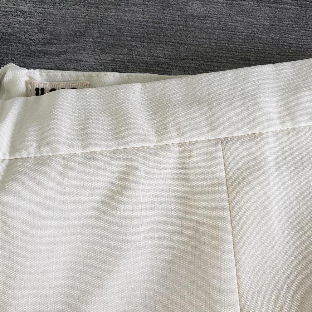 Designer White Classic UNIQ High Waisted Pant Size 28" / US 6 / IT 42 - 4 Thumbnail