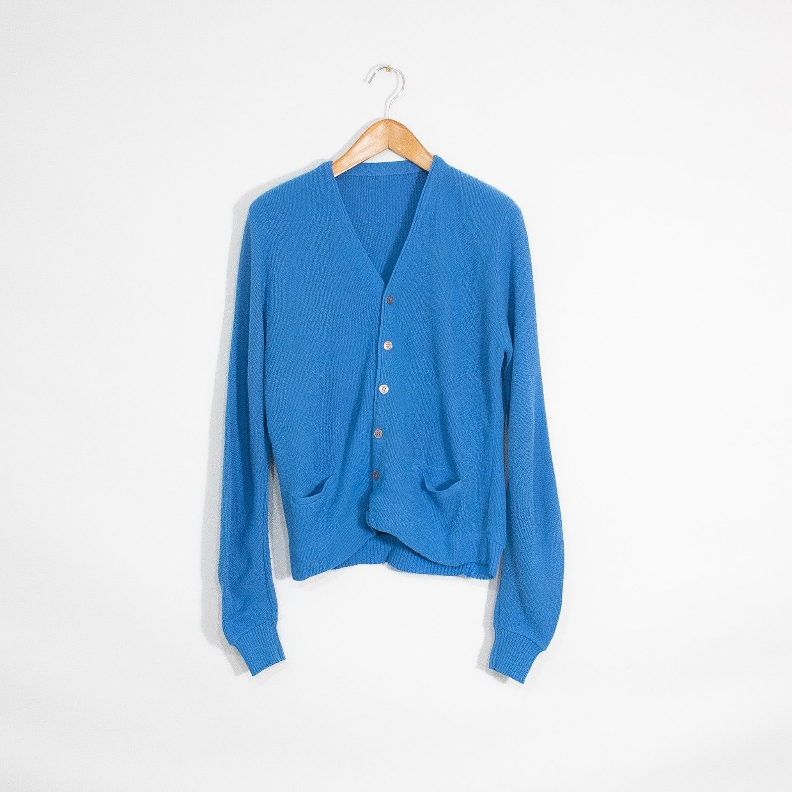 Vintage Vintage Acrylic Knit Cardigan Sweater Mens Medium Tennis Size US M / EU 48-50 / 2 - 1 Thumbnail