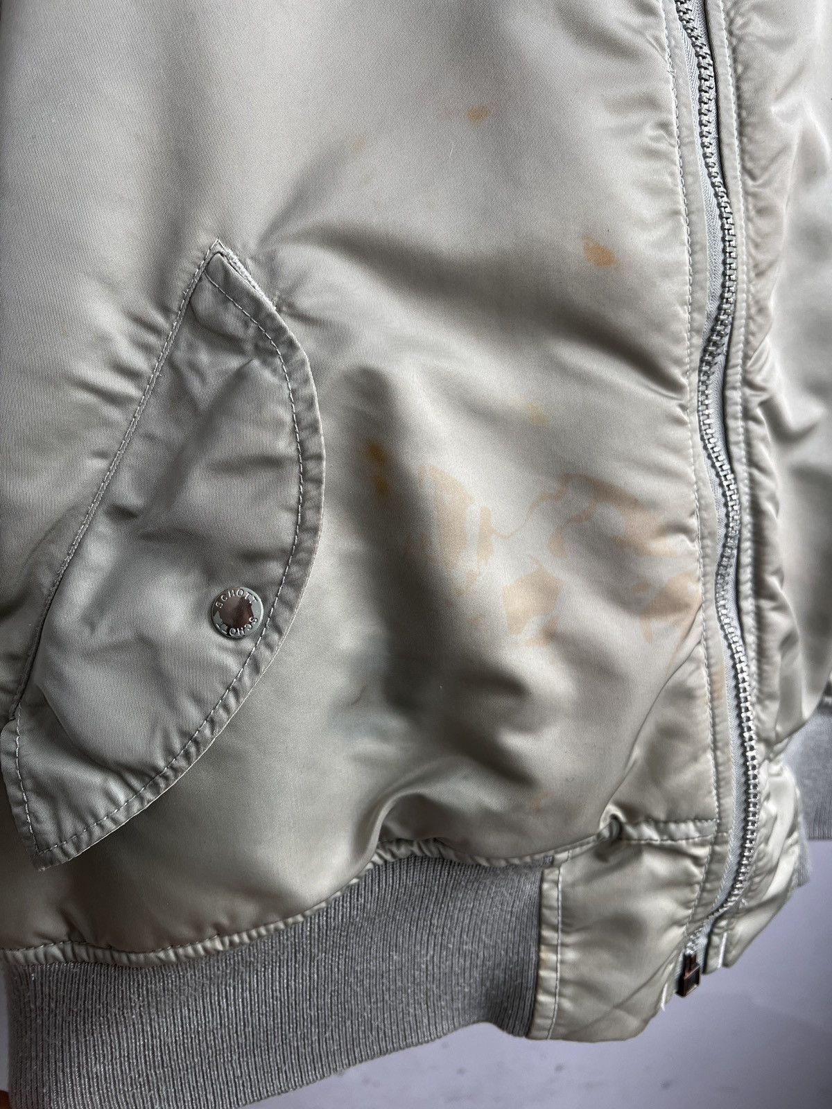 Schott Schott Vintage Bomber ma 1 Jacket Oversized cropped 90s Size US M / EU 48-50 / 2 - 7 Thumbnail