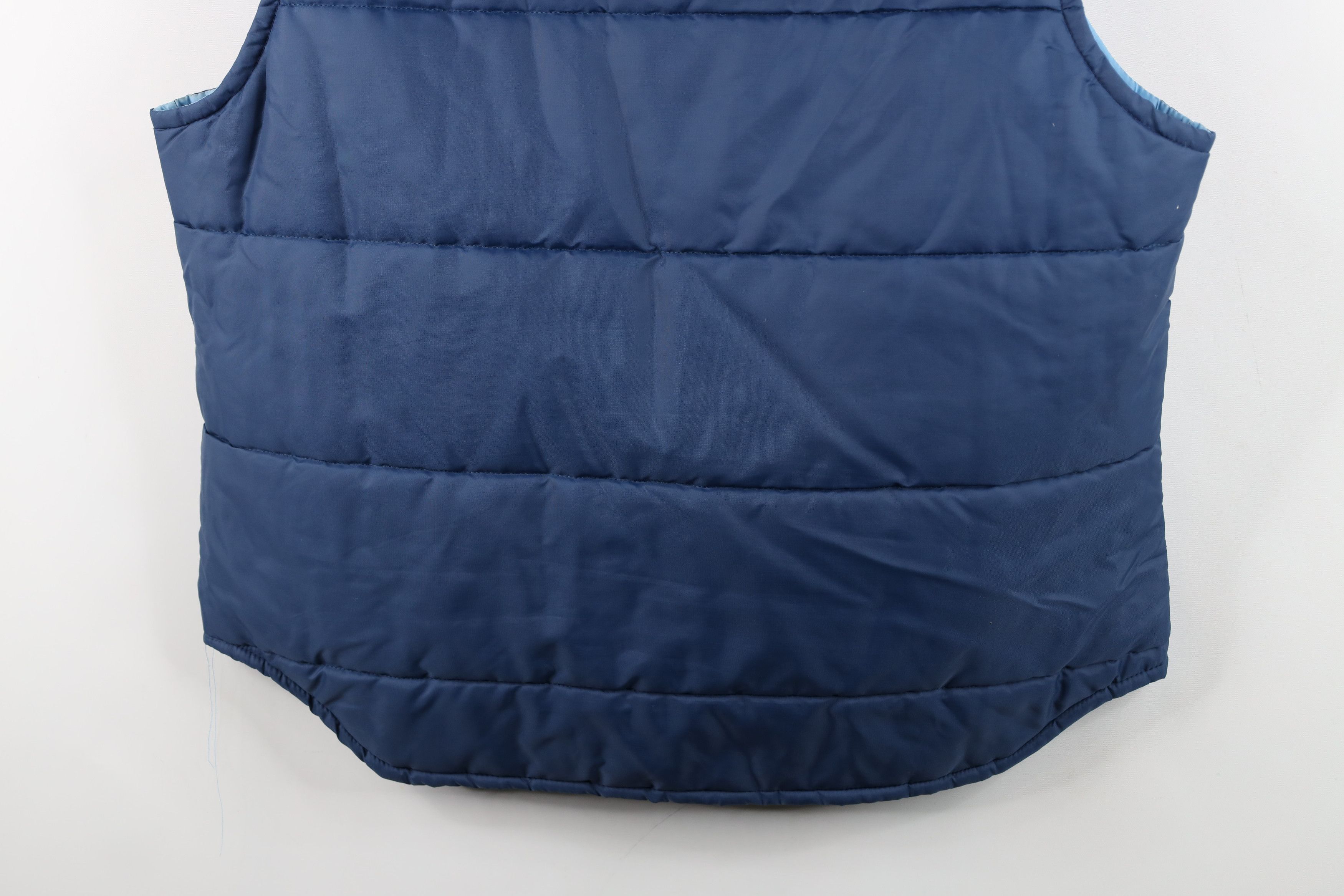 Vintage Vintage 70s Streetwear Full Zip Puffer Vest Jacket Blue Size US L / EU 52-54 / 3 - 13 Thumbnail