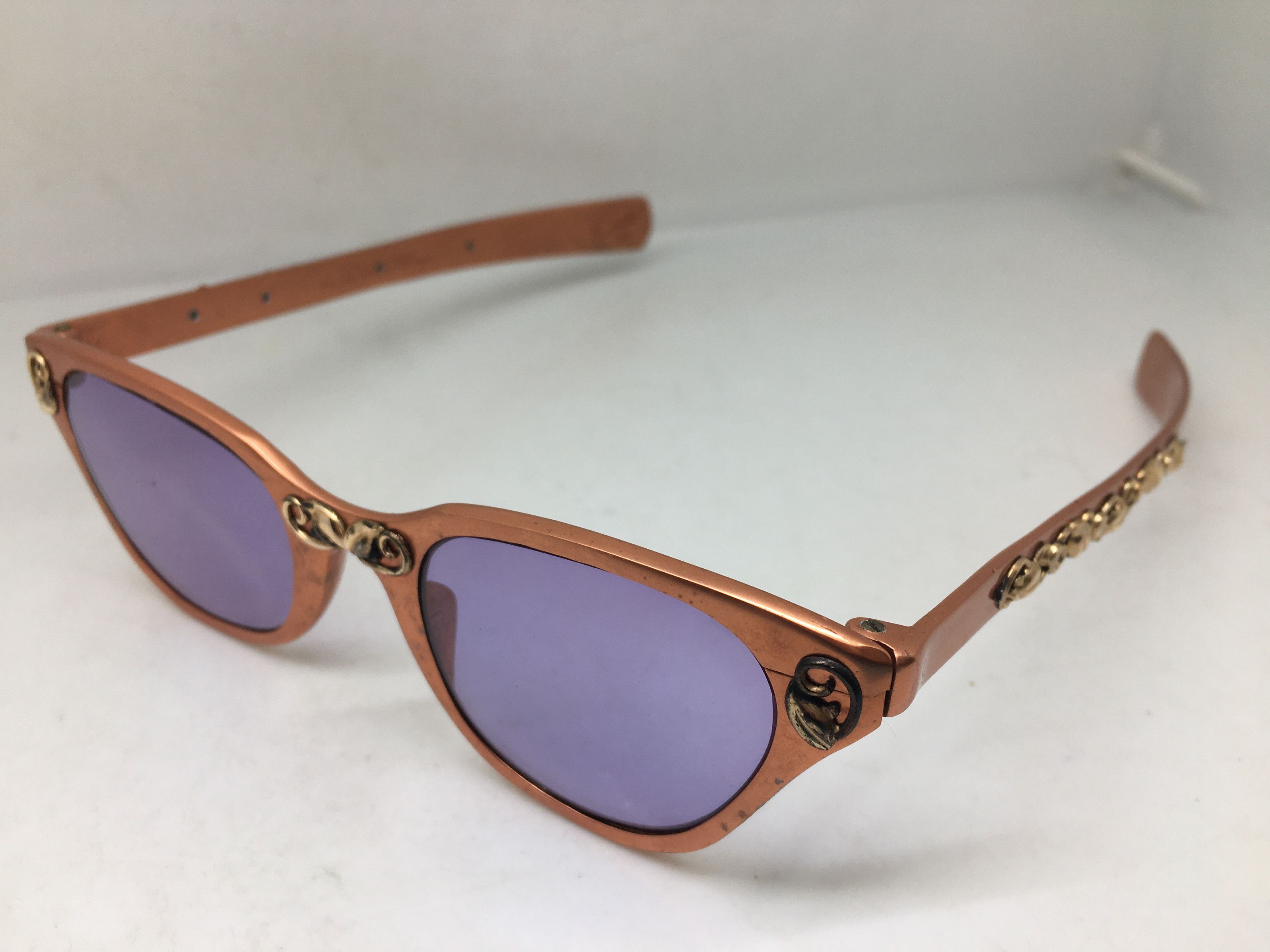 Vintage Vintage 50s TURA Woman Aluminum Cateye Sunglasses Size ONE SIZE - 3 Thumbnail