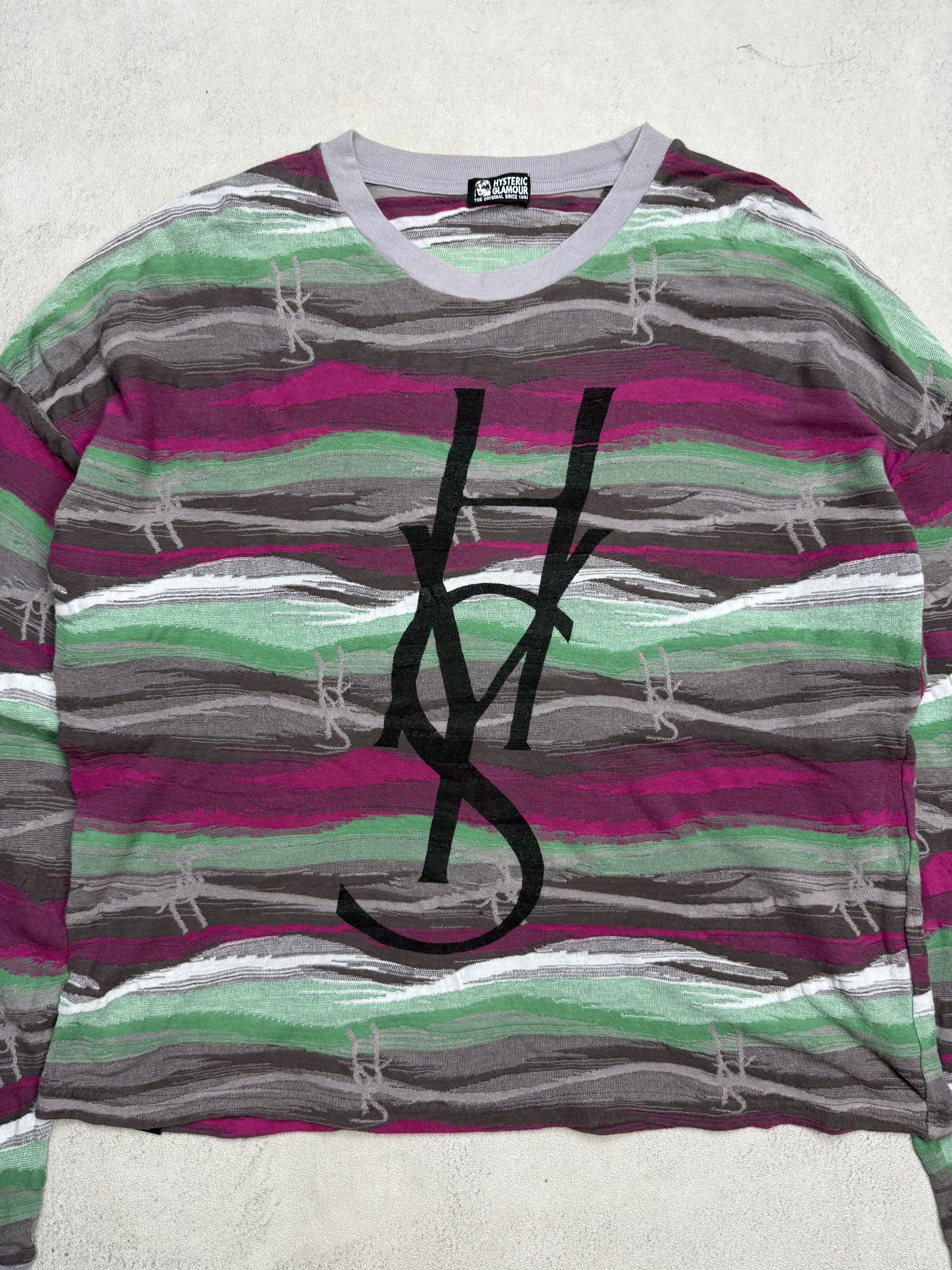 Hysteric Glamour Hysteric Glamour YSL Logo Multicolor Boxy Sweater Size US M / EU 48-50 / 2 - 4 Thumbnail