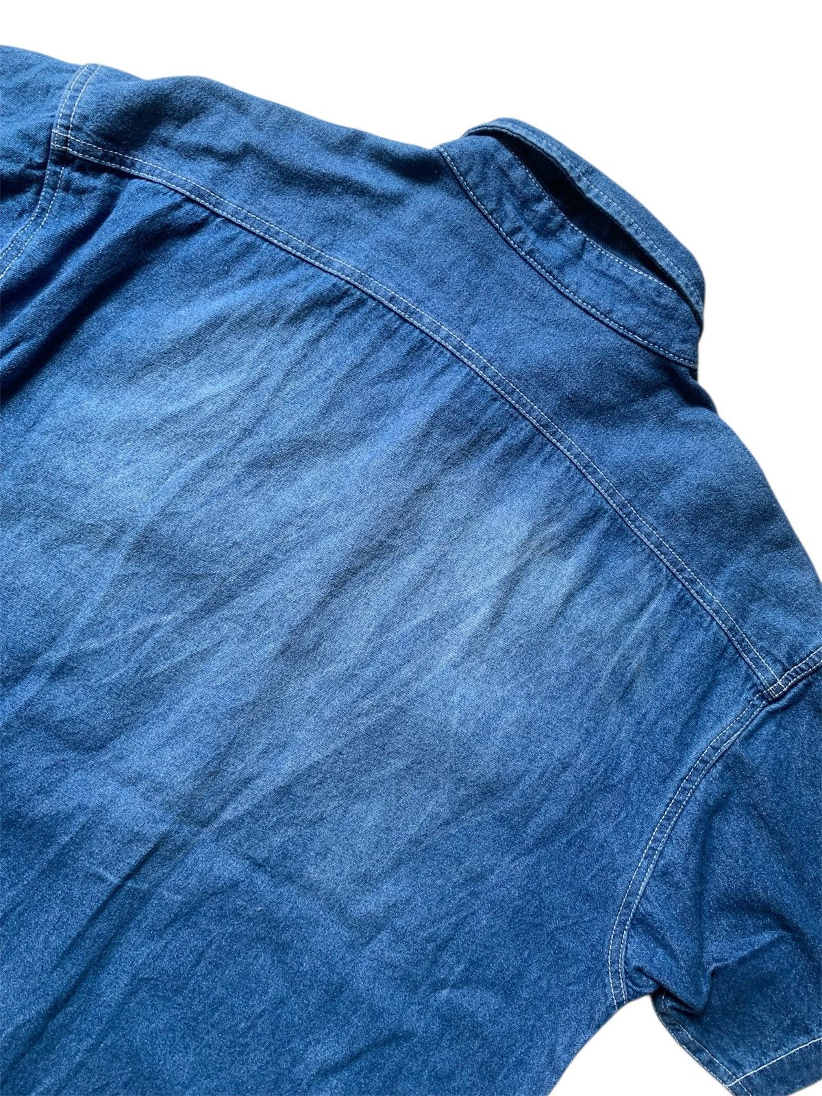 Japanese Brand Vintage B One Soul denim shirt with patch Size US L / EU 52-54 / 3 - 5 Thumbnail