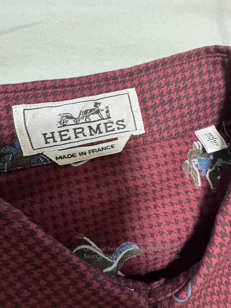 Hermes Hermes size 38 Shirt with special color, classic pattern de Size XS / US 0-2 / IT 36-38 - 7 Thumbnail