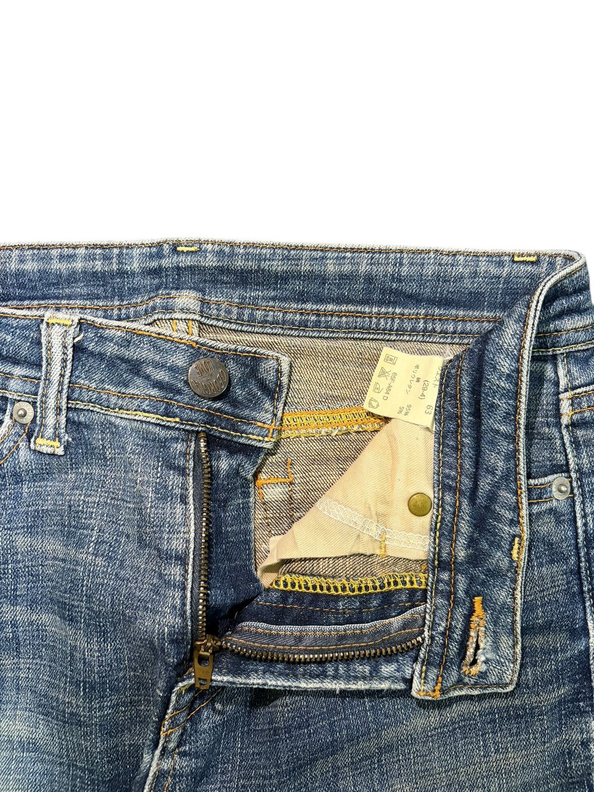 Edwin Vintage Japanese Brand Distress Low Rise Flare Jeans Size 27" / US 4 / IT 40 - 5 Thumbnail