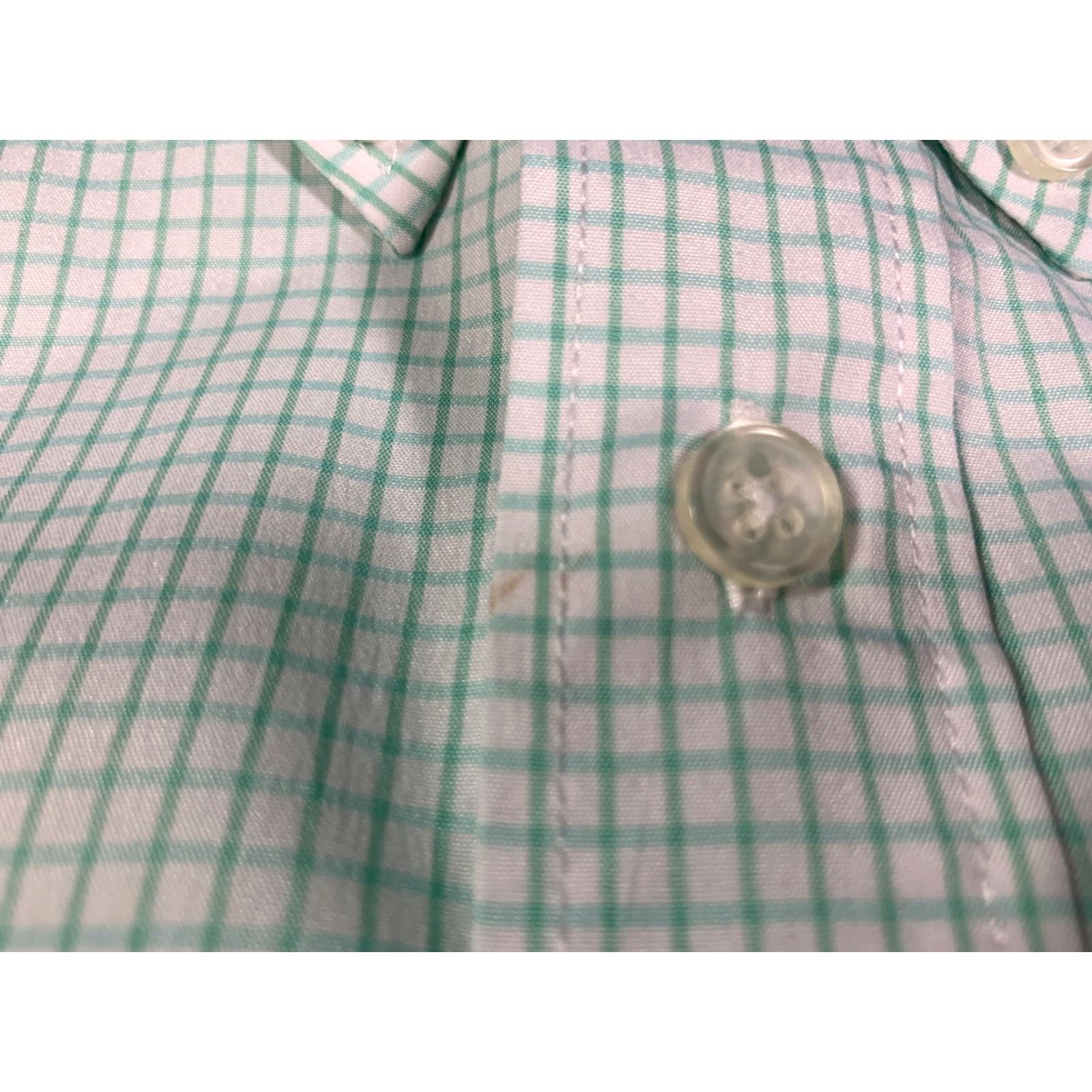 Vintage VINTAGE Coastal Outfitters Shirt Men XL Check Cotton Short Sleeve Green White Yacht - 26" Armpit to Armpit - 35" Length Size US XL / EU 56 / 4 - 6 Thumbnail
