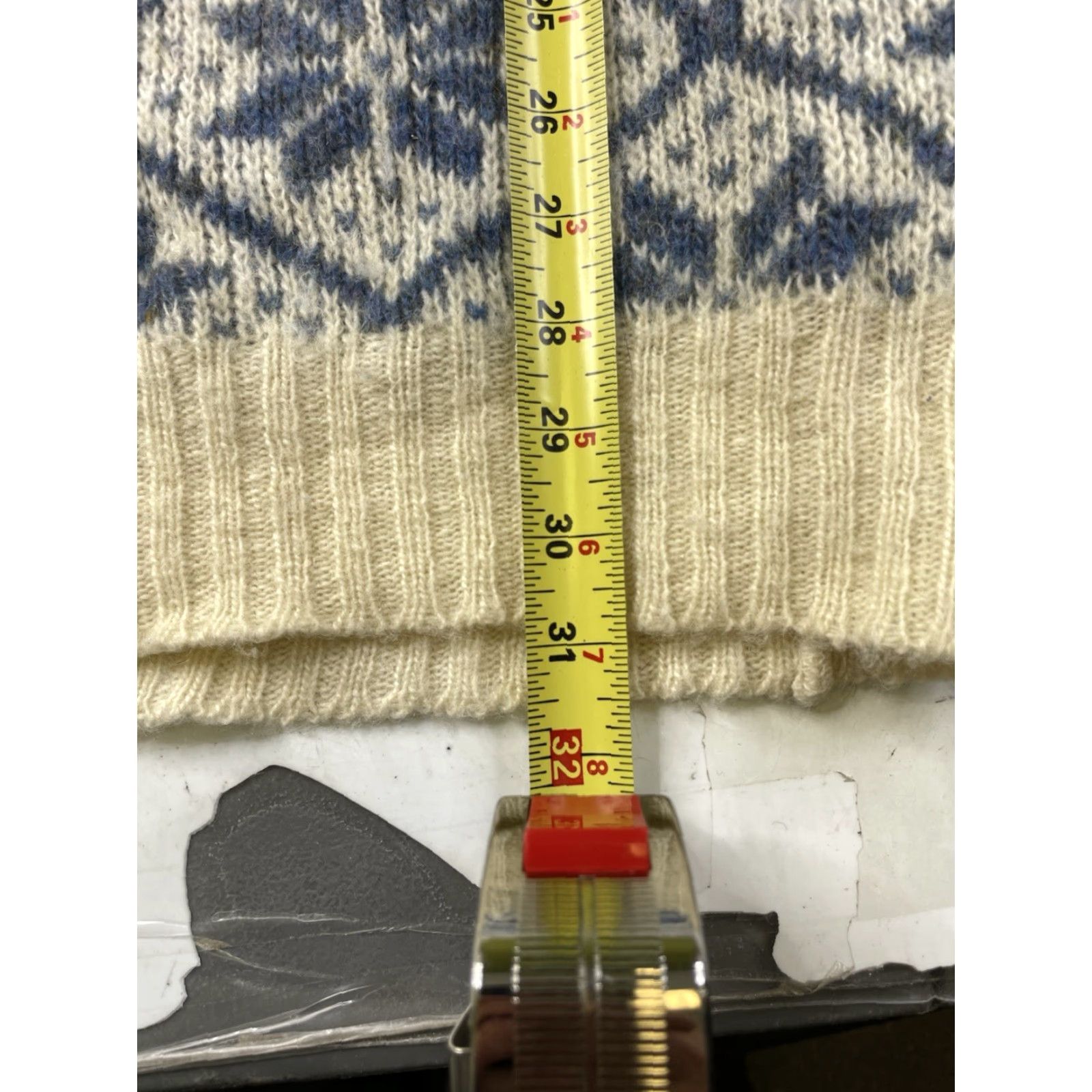 Vintage Hilda Ltd Sweater Shirt Womens Wool 100% Blue White Snowflake Iceland Winter Long Sleeve Turtleneck Pullover Casual Regular M Adult Womens Size M / US 6-8 / IT 42-44 - 6 Thumbnail