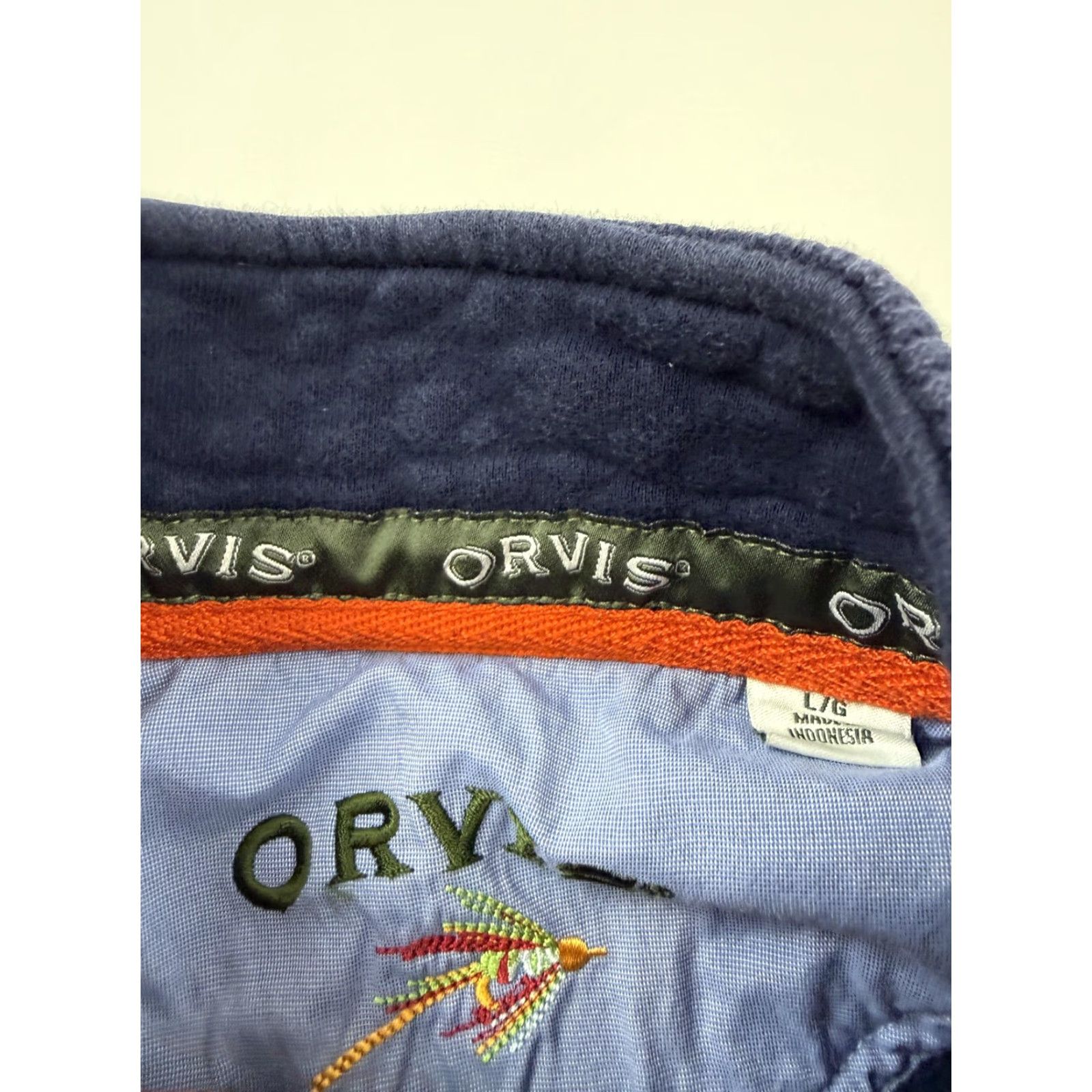 Orvis Orvis Sweatshirt Men L Blue 1/4 Zip Fleece Mock Neck Pullover Solid Size US L / EU 52-54 / 3 - 5 Thumbnail