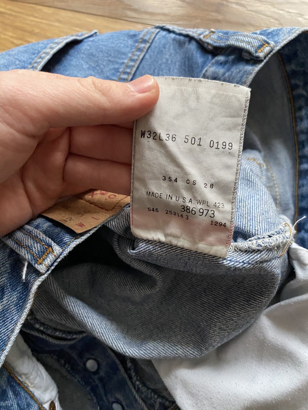 Levi's Levi’s 501 Vintage Denim Pants Made In USA,Loose,Baggy Fit Size US 32 / EU 48 - 9 Thumbnail