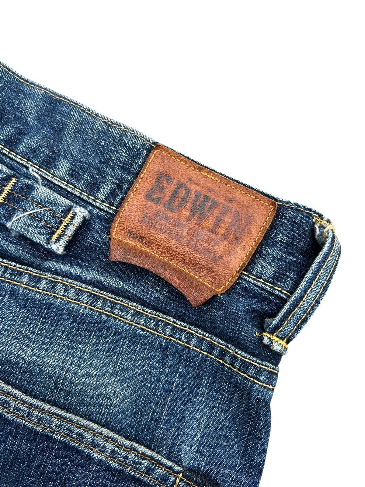 Kapital VINTAGE EDWIN 505Z SELVEDGE BUCKLE BACK DENIM JEANS Size US 32 / EU 48 - 11 Thumbnail