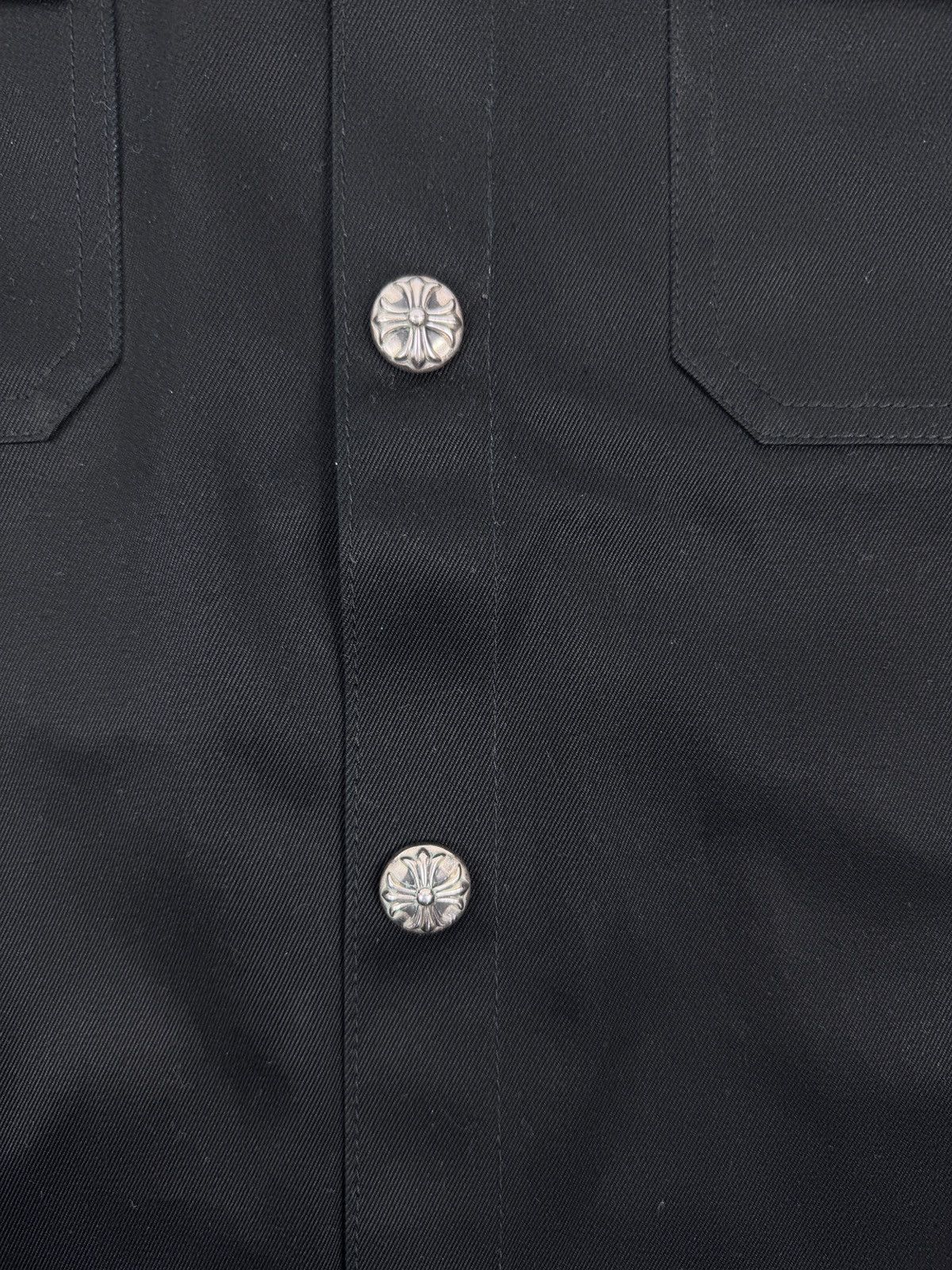 Chrome Hearts LEATHER CHEETAH CROSS PATCH SHIRT Size US M / EU 48-50 / 2 - 4 Thumbnail