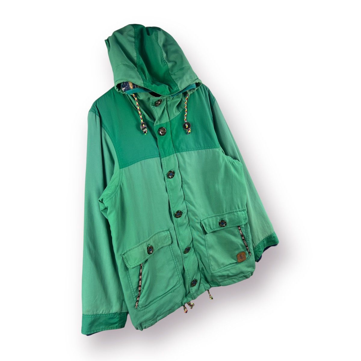 Japanese Brand × Native 🔥 TITICACA TWO WAY FLEECE NAVAJO DESIGN OUTDOOR JACKET - M Size US M / EU 48-50 / 2 - 3 Thumbnail