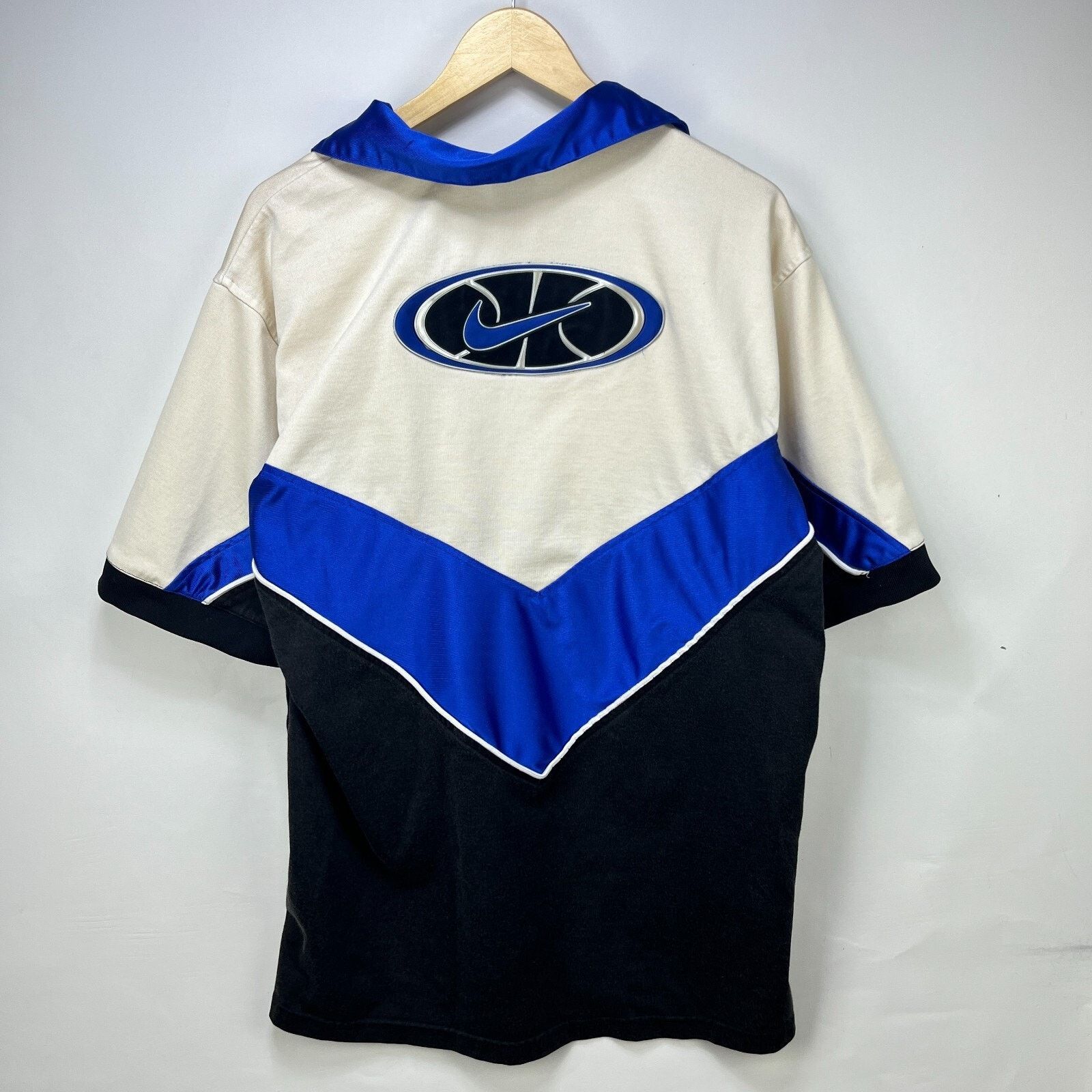 Nike × Vintage Vintage 90s Nike Big Swoosh Basketball Medium Jumper Hoops Size US M / EU 48-50 / 2 - 1 Thumbnail