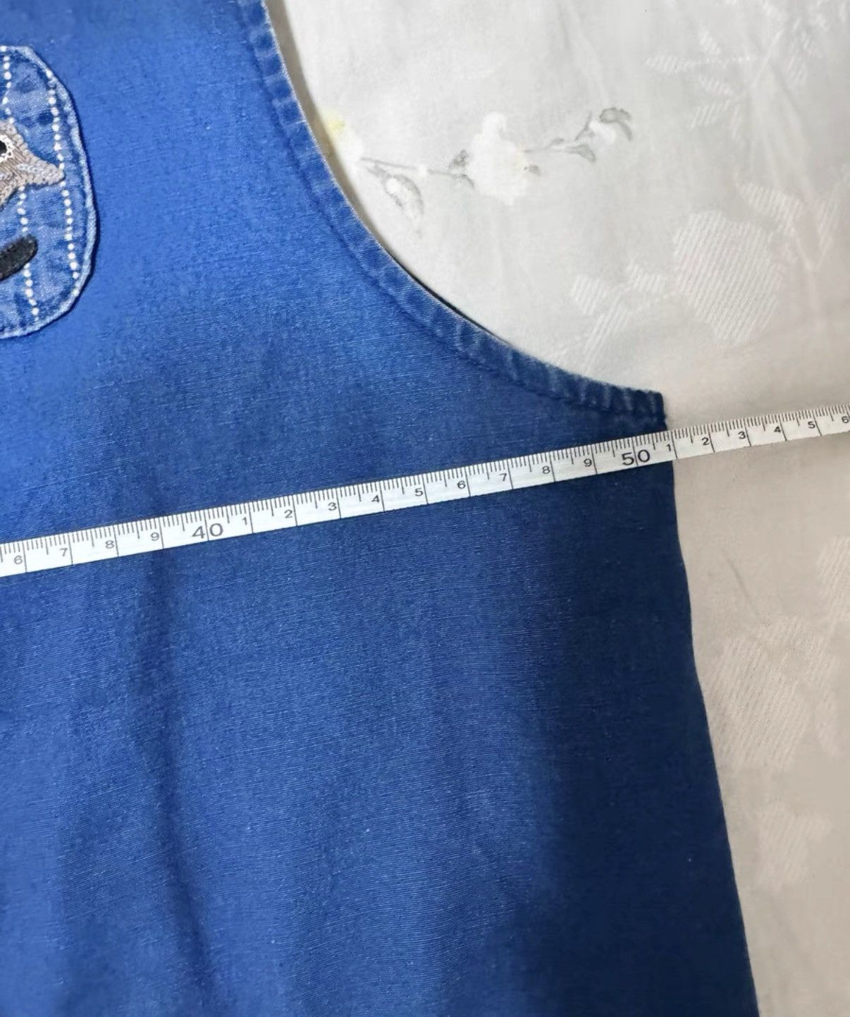 Neighborhood Neighborhood 16SS Vest / Indigo Patchwork Embroidered Vest Size US M / EU 48-50 / 2 - 7 Thumbnail