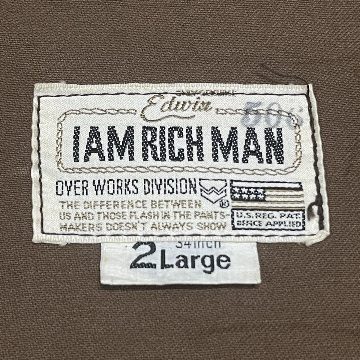 Edwin Rare 90s Vintage Edwin ‘I Am Rich Man’ Work Chore Jacket Size US XL / EU 56 / 4 - 23 Thumbnail