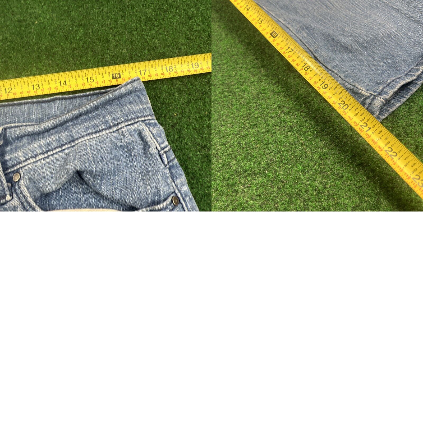 Levi's Levi's Women Jeans Size 14 Blue Regular Fit Mid-Rise Stretch Cuffed Capri 33x21 Size 36" / US 14 / IT 50 - 8 Thumbnail