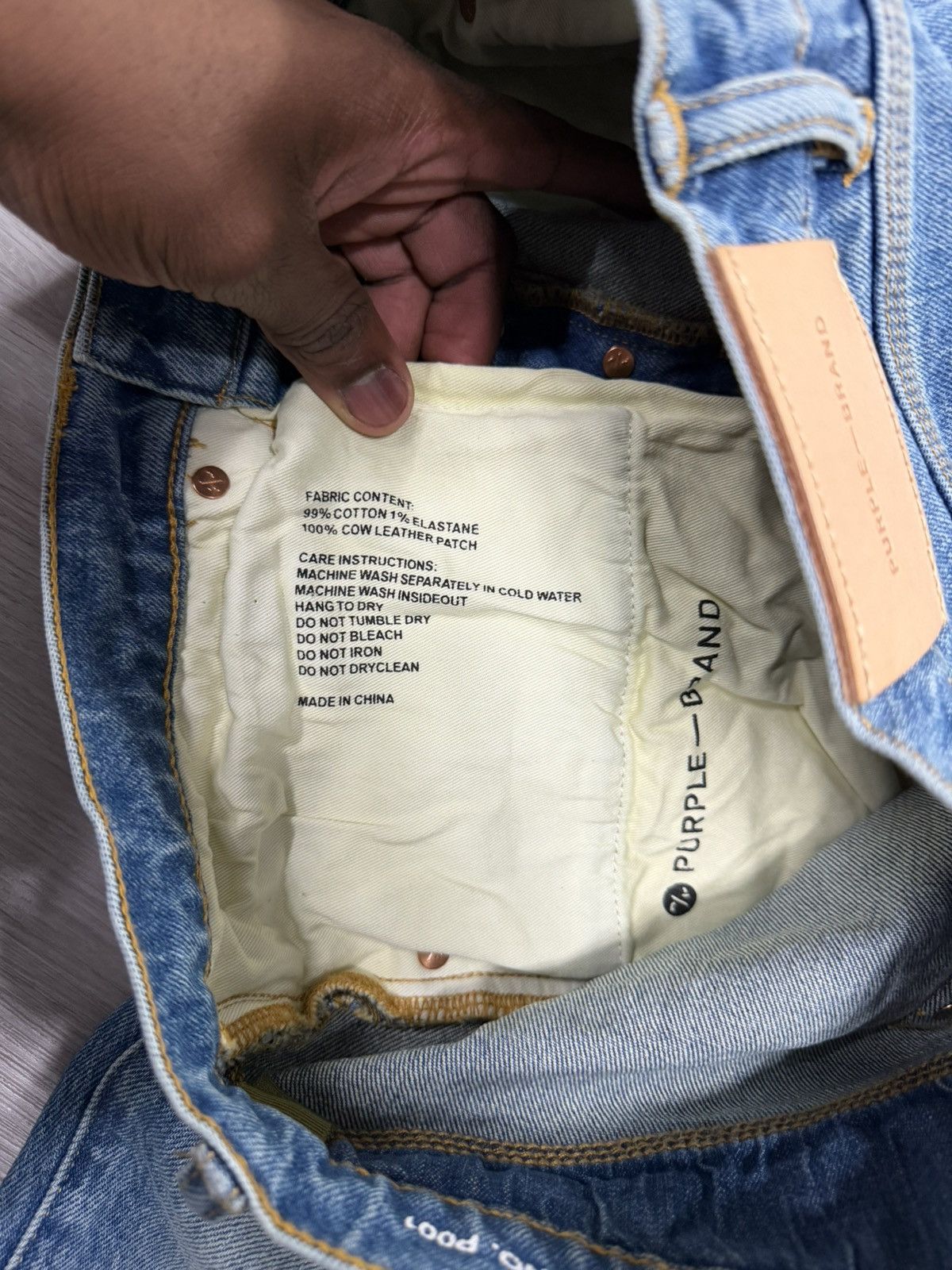Purple Brand Purple Brand 90’s Worn Slim Jeans - Light Indigo Size US 32 / EU 48 - 5 Thumbnail