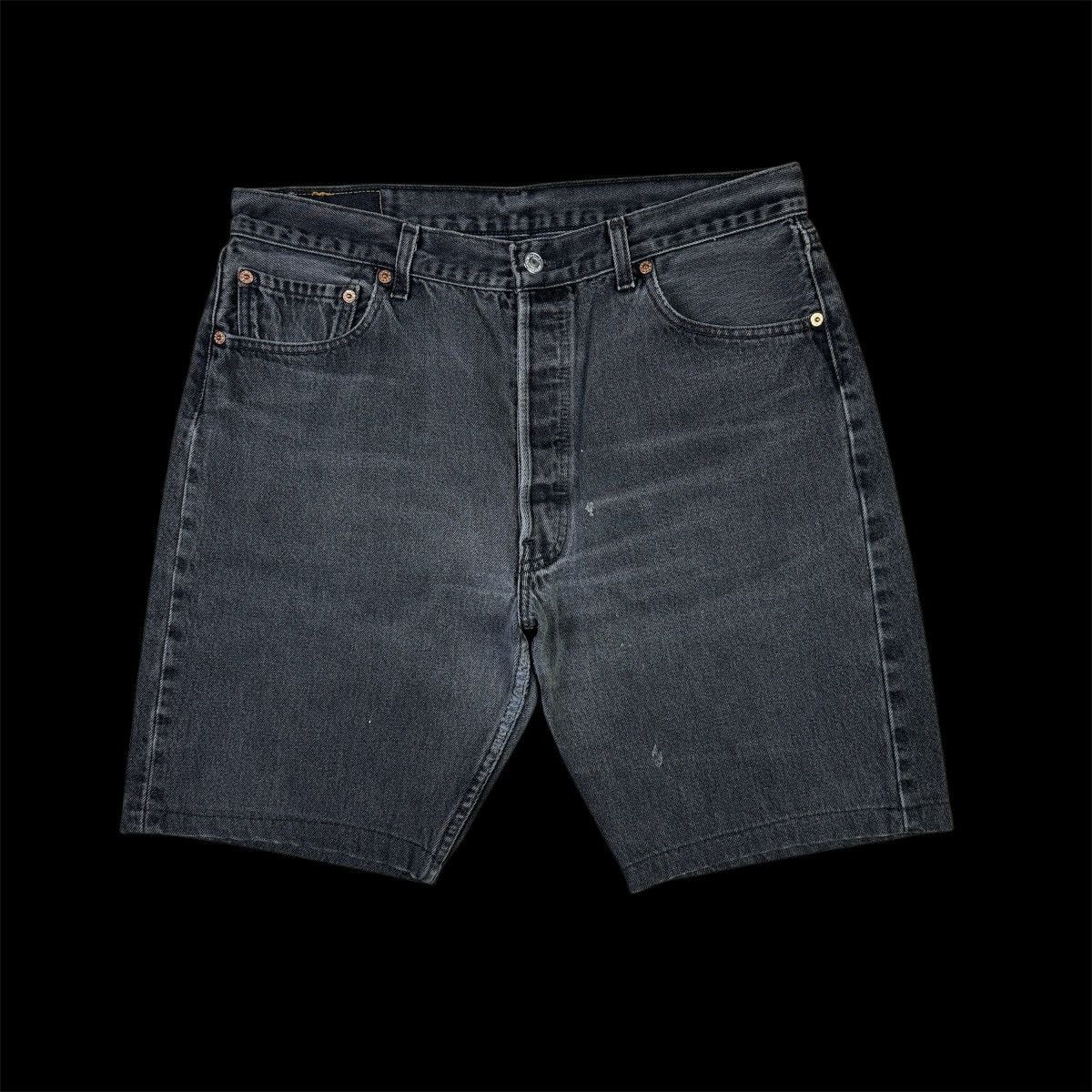 Levi's × Vintage Levis 501 Faded Black Vintage Y2K Short Size US 34 / EU 50 - 1 Thumbnail