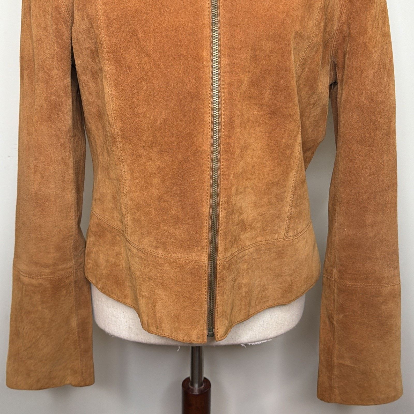 Other UNIFORM size M 100% Leather Jacket Faux Fur Collar BROWN Size M / US 6-8 / IT 42-44 - 5 Thumbnail