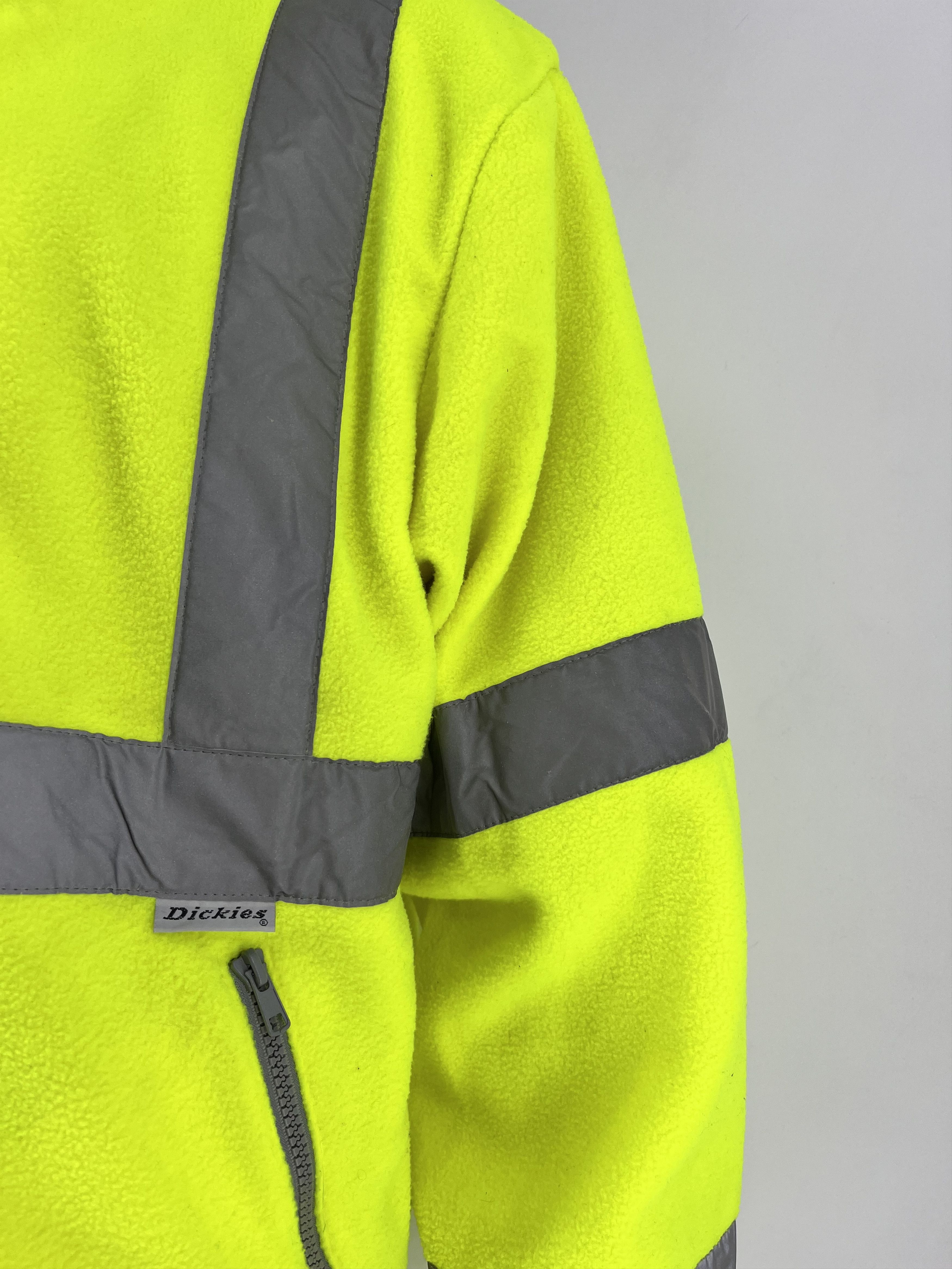 Dickies × Vintage Vintage Dickies Fleece Jacket High Visibility Yellow Workwea Size US XL / EU 56 / 4 - 5 Thumbnail