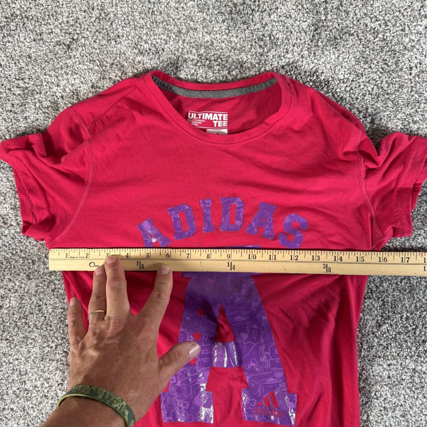 Adidas Adidas Shirt Womens Small Pink Ultimate Tee Graphic Crew Neck Short Sleeve Athletic Crewneck Workout Size S / US 4 / IT 40 - 3 Thumbnail