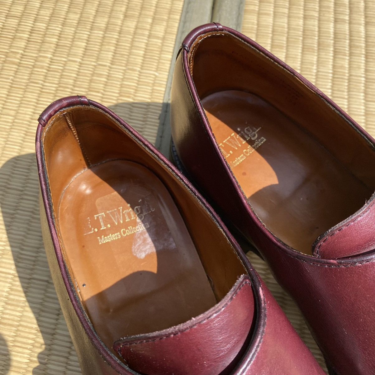 Vintage Vtg ET Wright Oxblood Leather Buckle Loafers Made in ENGLAND Size US 9 / EU 42 - 5 Thumbnail