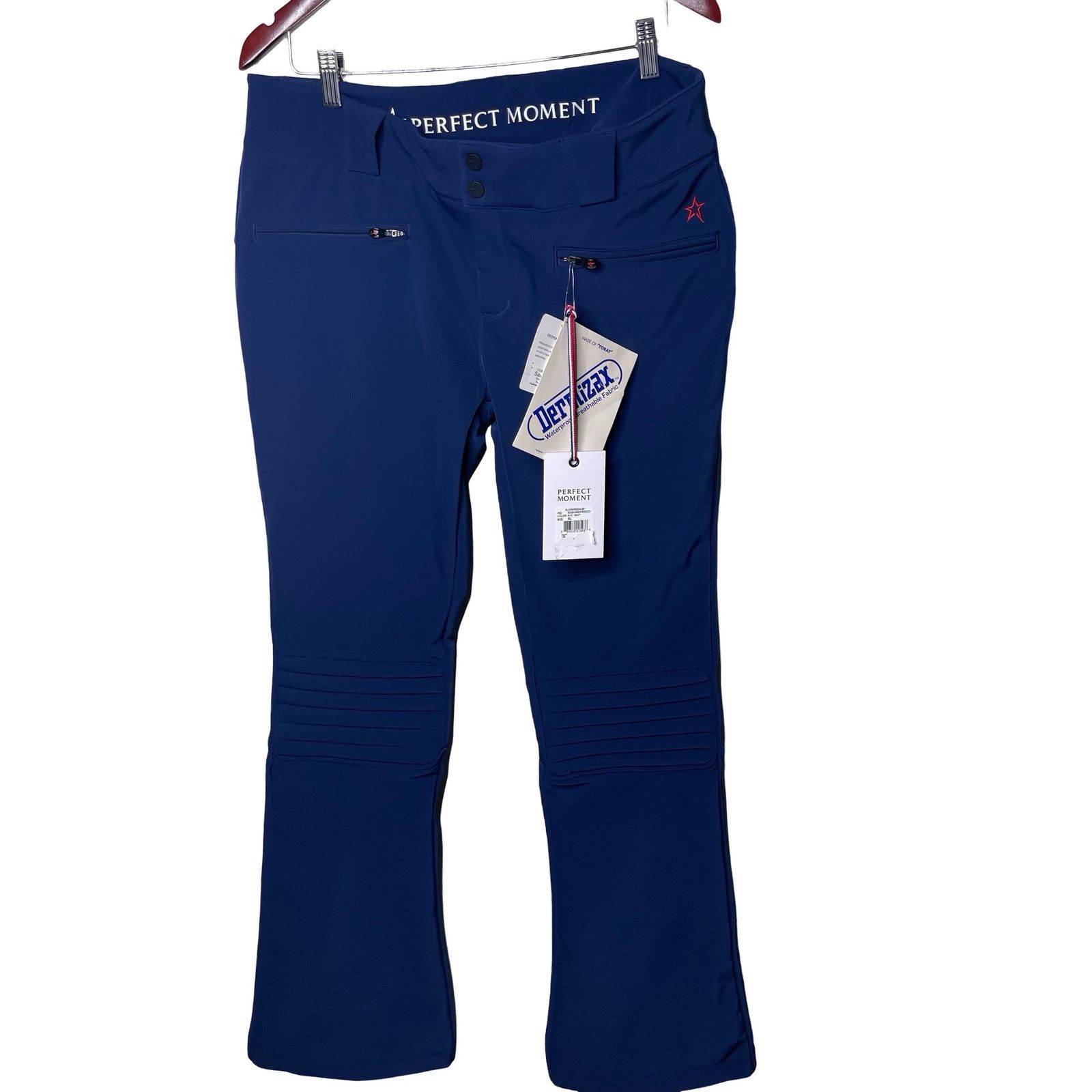 Perfect Moment NWT Perfect Moment Navy Blue Aurora Flare Ski Pants sz XL Size 34" / US 12 / IT 48 - 1 Thumbnail