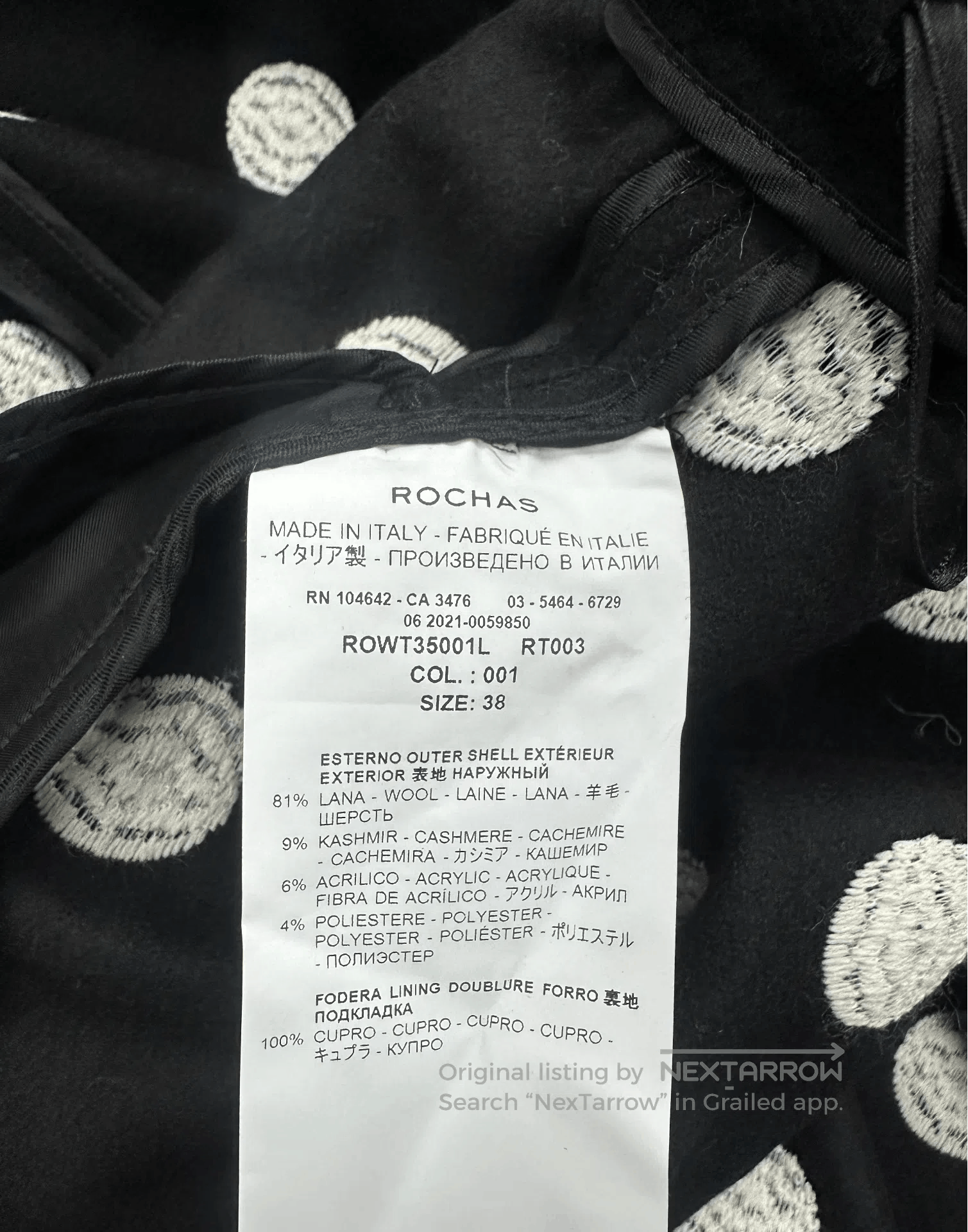 Rochas Rochas Polka Dot Pleated Mini Skirt. Size 37" - 7 Thumbnail