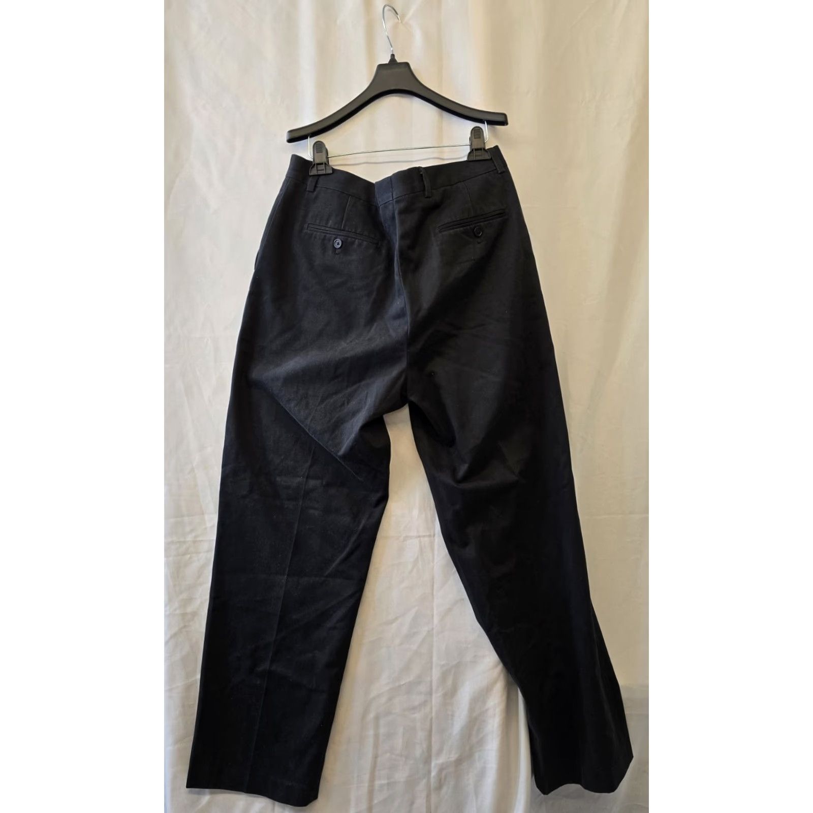 Vintage Kirkland Signature Men’s Dress Pants - Black Khaki - 38x34 - Flat Front - Cotton - 2 Lot - Regular - Pockets - Size 38x34 - Men Size US 38 / EU 54 - 6 Thumbnail