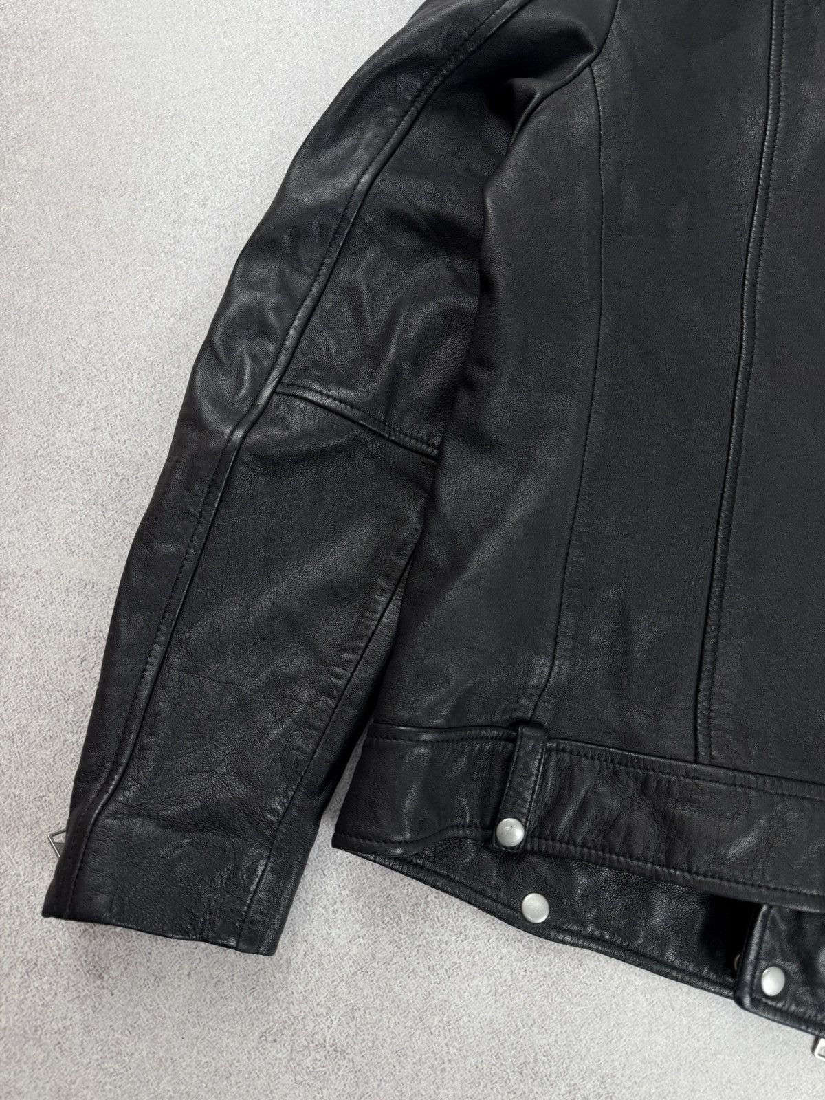 Allsaints Allsaints Men’s Milo Biker Leather Jacket Size M Size US M / EU 48-50 / 2 - 11 Thumbnail