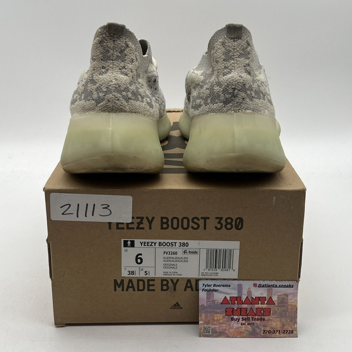 Adidas Yeezy boost 380 alien Size US 6 / EU 39 - 3 Thumbnail