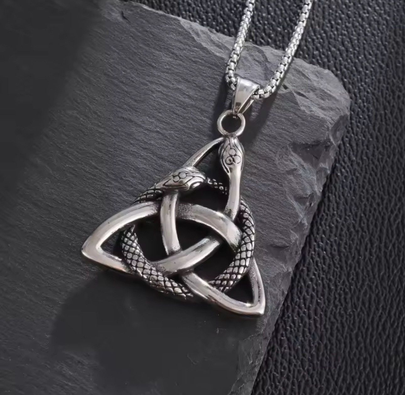 Other × Vintage Gothic Punk Stainless Steel Silver Necklace Size ONE SIZE - 2 Thumbnail
