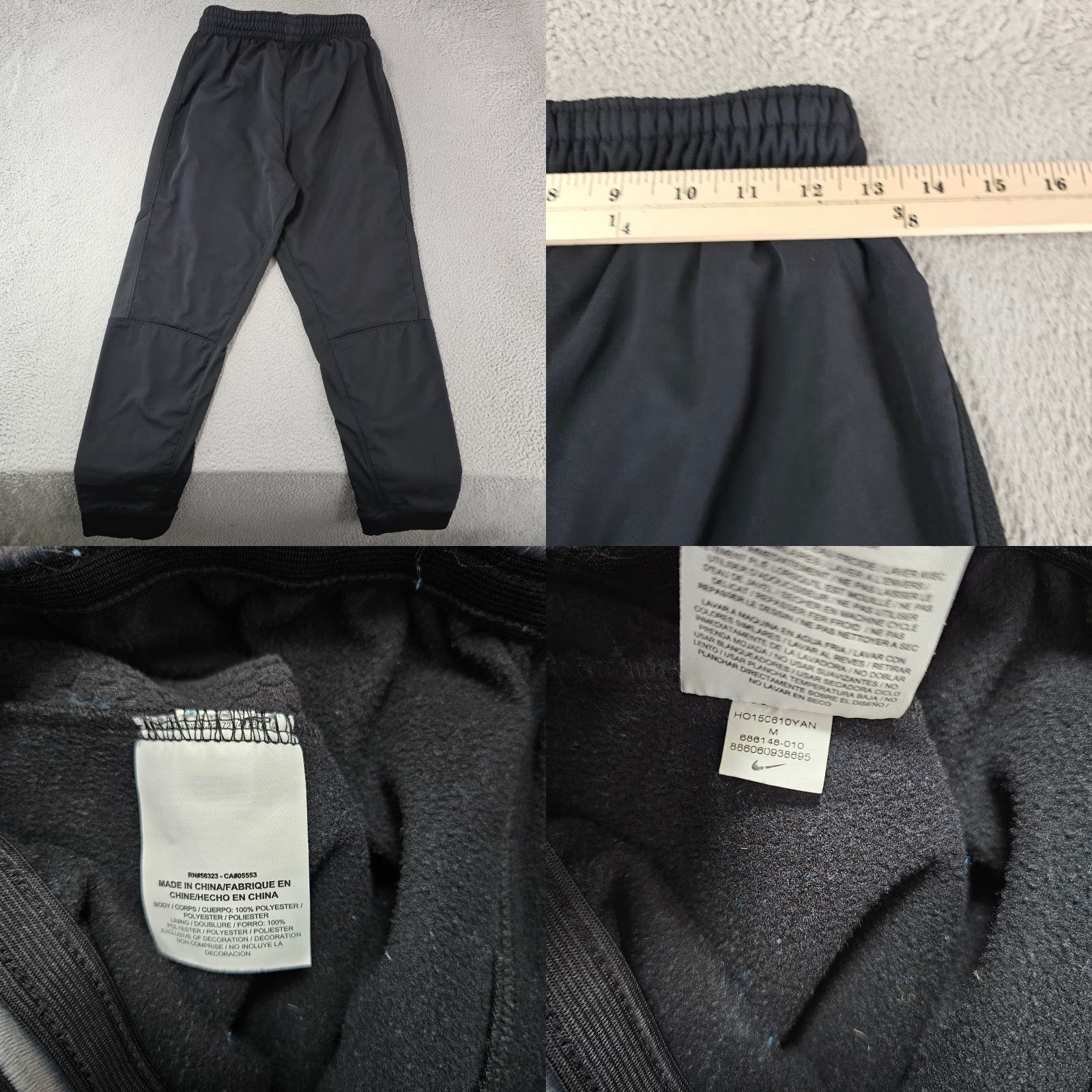 Nike Lebron Nike Hyper Elite Training Sweatpants Mens M Black Fleece 27 in Inseam Athletic Pants Nike Elite Size US 31 - 8 Thumbnail