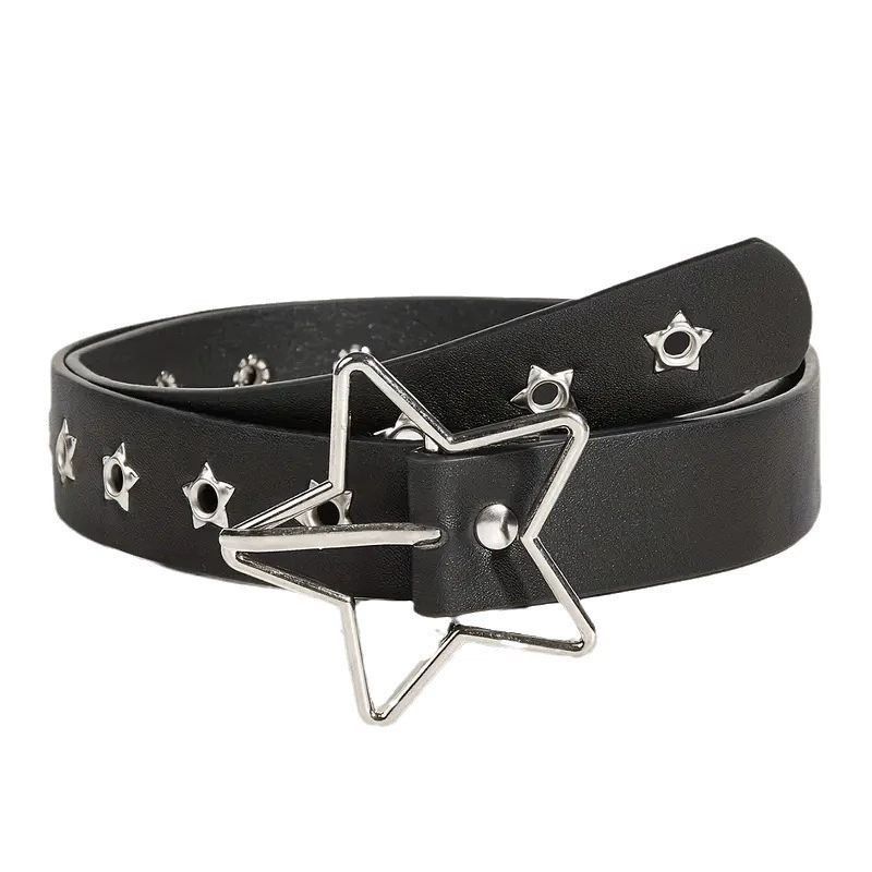 Designer Star Trend Vintage Belt Riveted Belts Menswear Accessories Size ONE SIZE - 5 Thumbnail