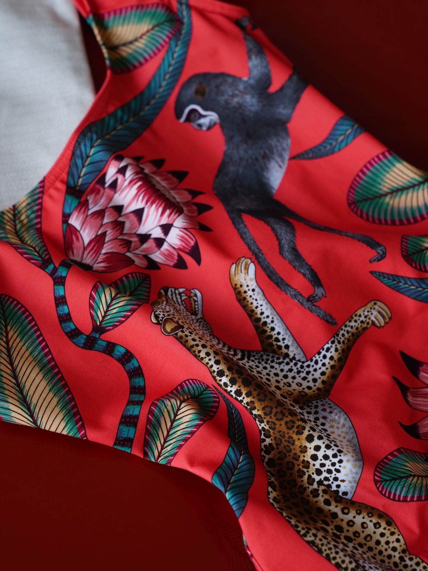 Hermes Hermes Leopard Monkey Open Back Swimsuit Women S 36 Size XS / US 0-2 / IT 36-38 - 8 Thumbnail