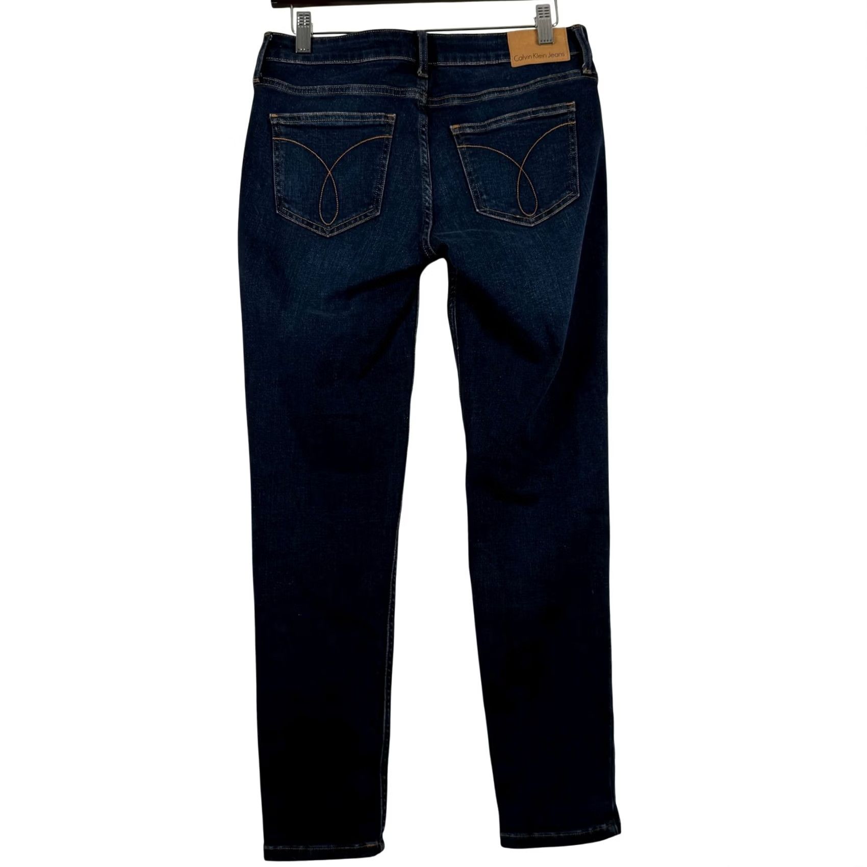 Vintage Calvin Klein Jeans Skinny Ankle Dark Wash Size 6 Stretch Denim 2017 ERA Womens Size 28" / US 6 / IT 42 - 2 Thumbnail