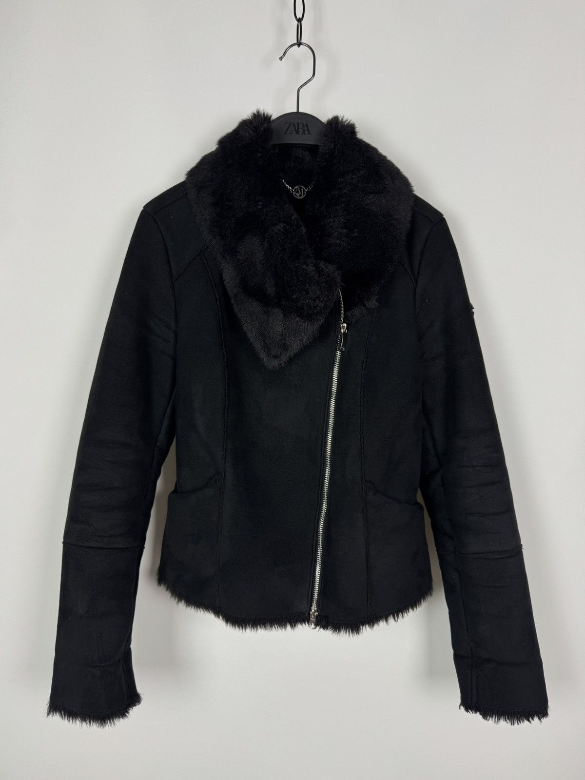 Armani Armani Jeans Faux Suede Fur Rider Jacket Size M / US 6-8 / IT 42-44 - 3 Thumbnail