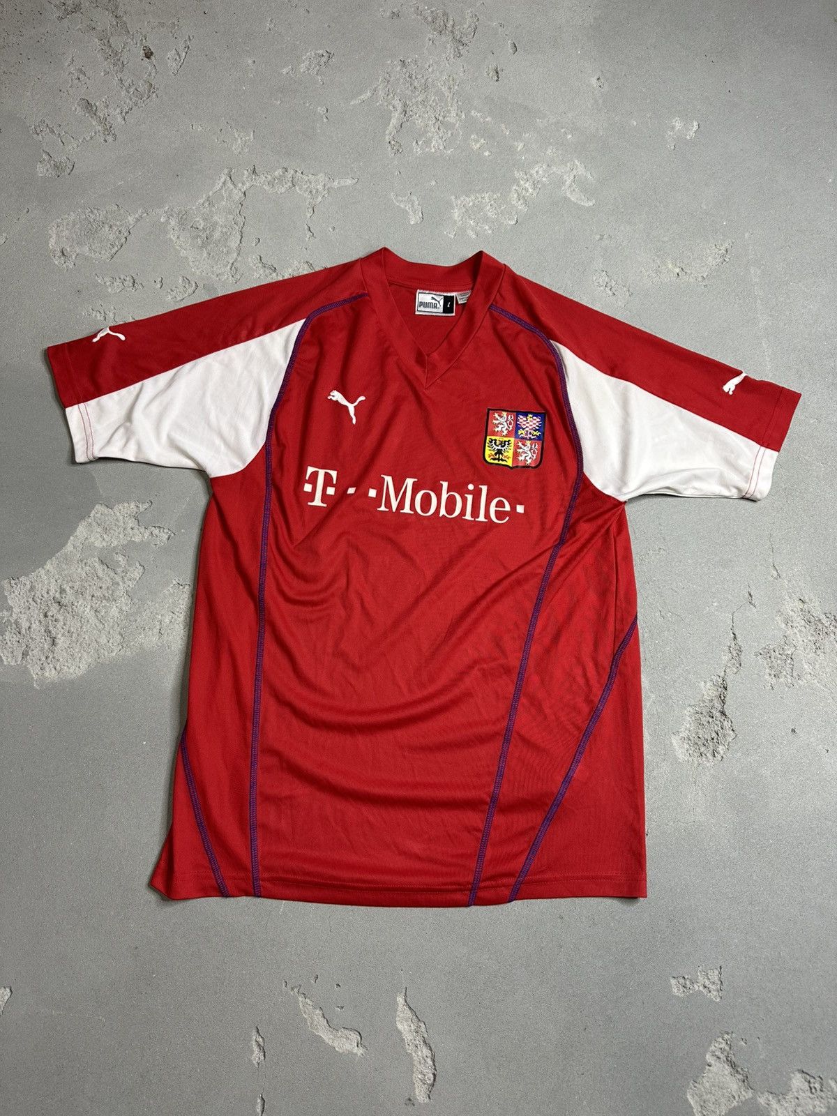 Puma × Vintage Czech Republic Soccer Jersey Size US L / EU 52-54 / 3 - 1 Thumbnail
