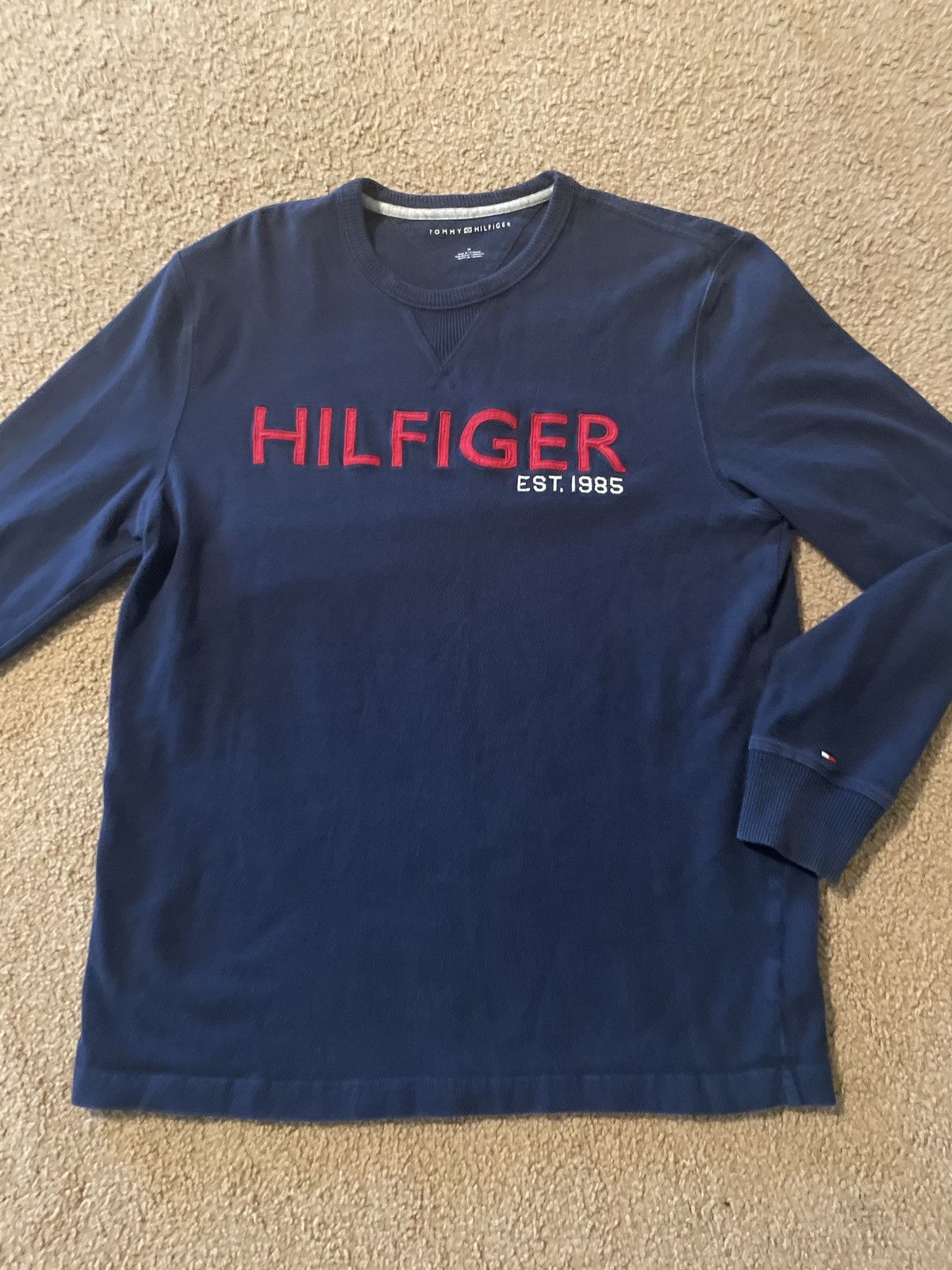 Tommy Hilfiger Tommy Hilfiger Long-Sleeve Shirt with Logo Men's Size Large Size US M / EU 48-50 / 2 - 1 Thumbnail