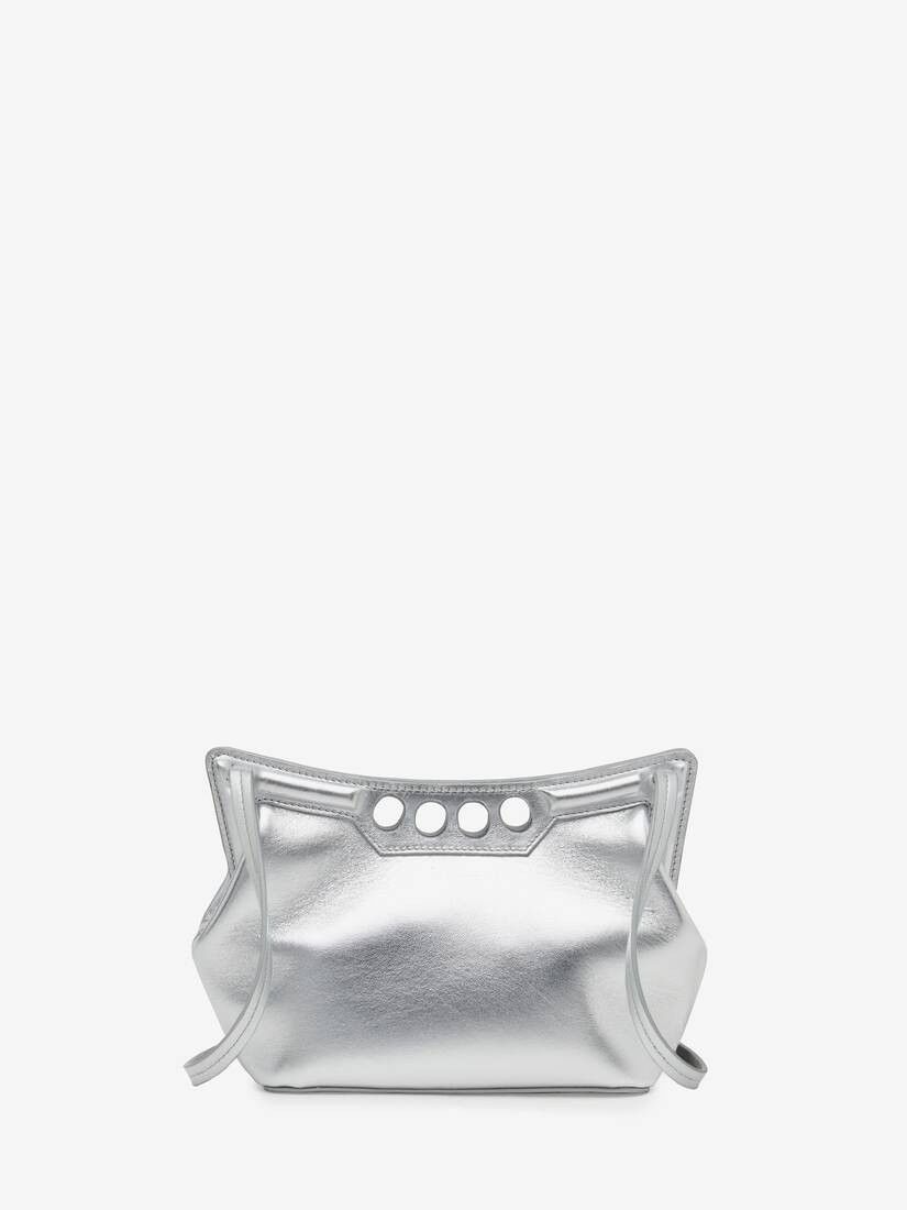 Alexander McQueen o1w1db10925 Size: OS/The Peak Bag Small in Silver Size ONE SIZE - 1 Thumbnail