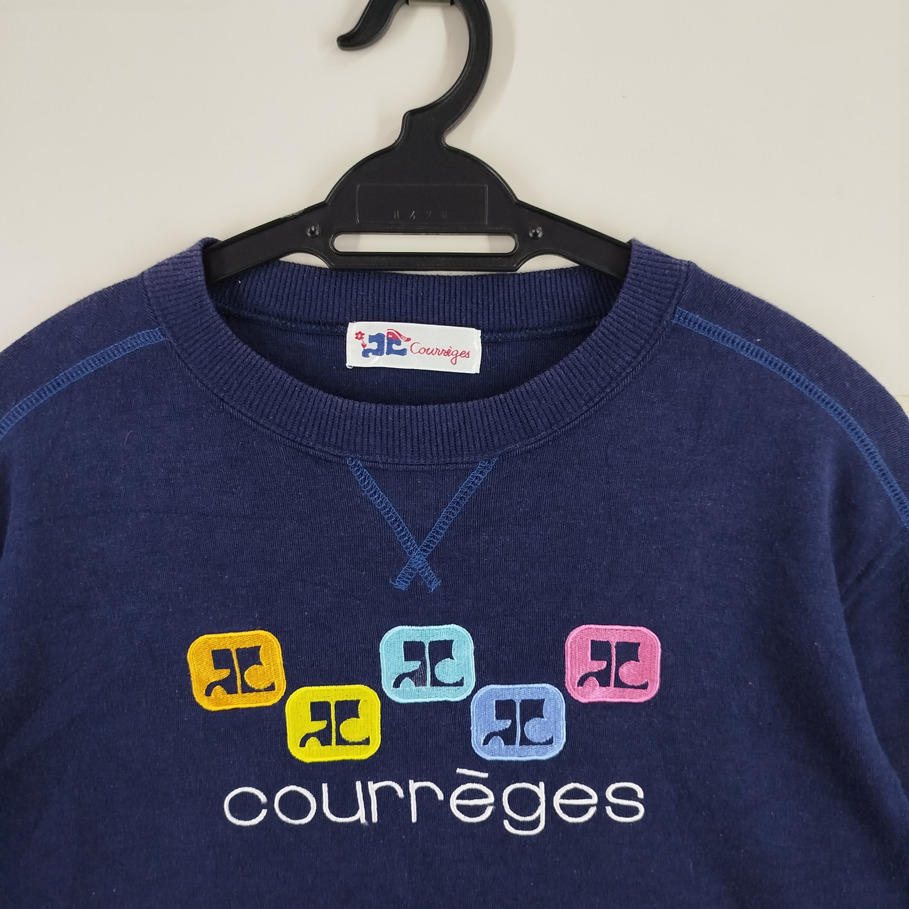 Courreges × Designer Courreges Embroidery Logo Big Spell Out Size S / US 4 / IT 40 - 2 Thumbnail