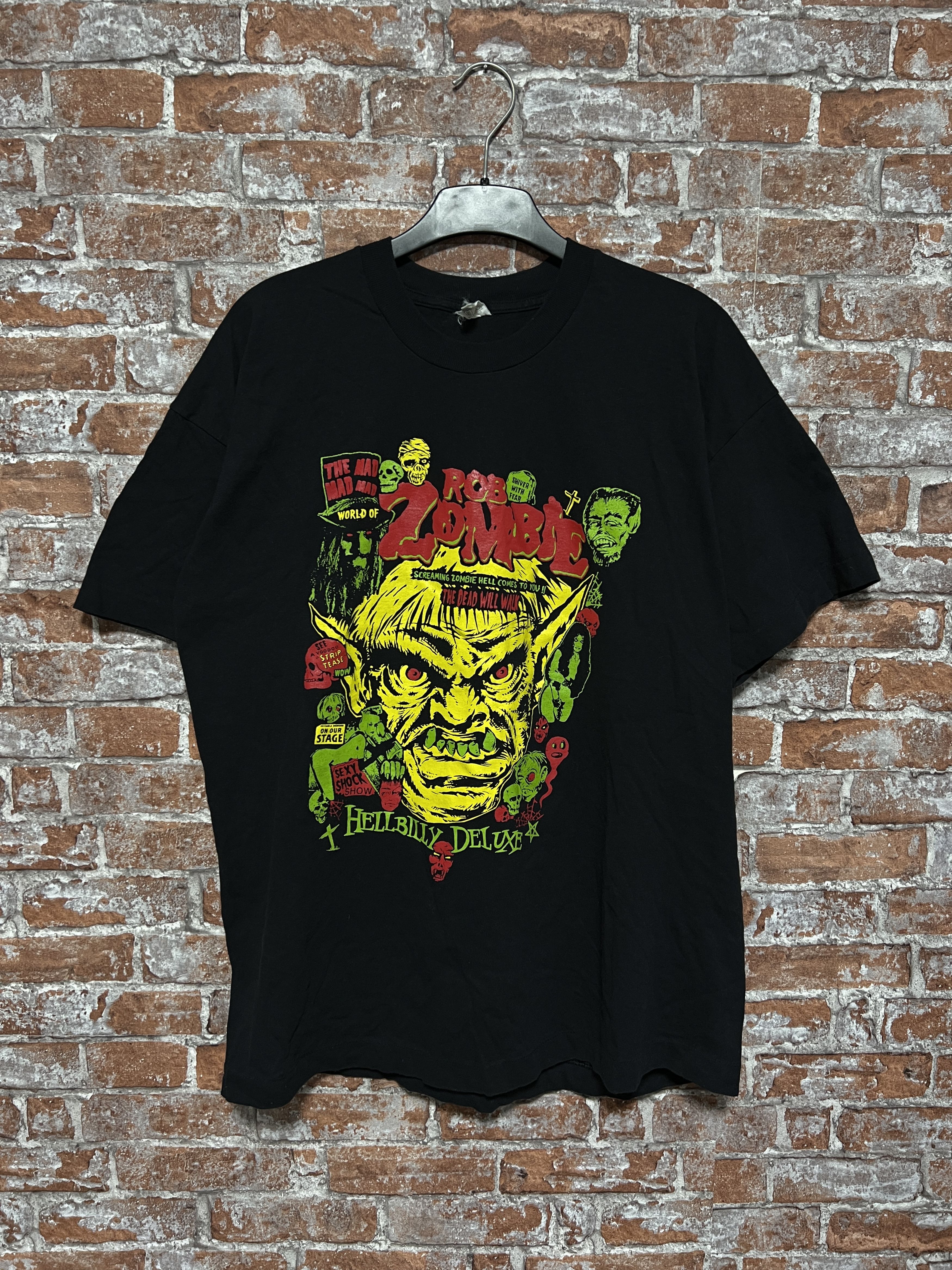 Band Tees × Vintage Vintage 90s Rob Zombie Rock Band T-shirt Size US XL / EU 56 / 4 - 1 Thumbnail