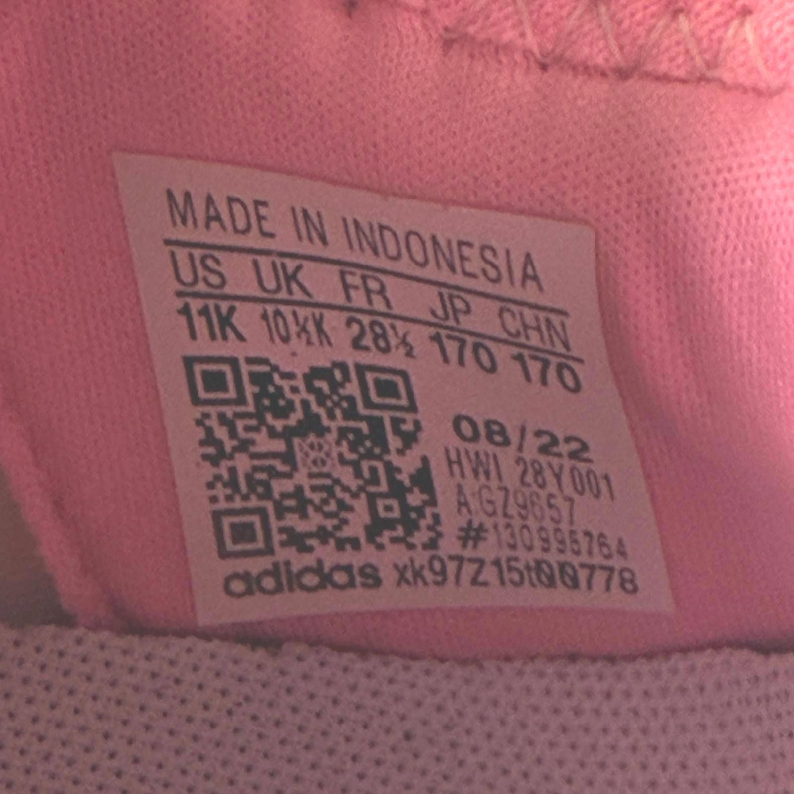 Adidas adidas Cloudfoam kids sneakers mesh pastel lace-up size 11K Size US 11 / IT 41 - 9 Thumbnail
