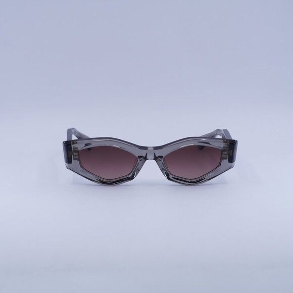 Valentino Valentino V-TRE VLS-101C Sunglasses Translucent Grey Cat Eye Size ONE SIZE - 3 Thumbnail