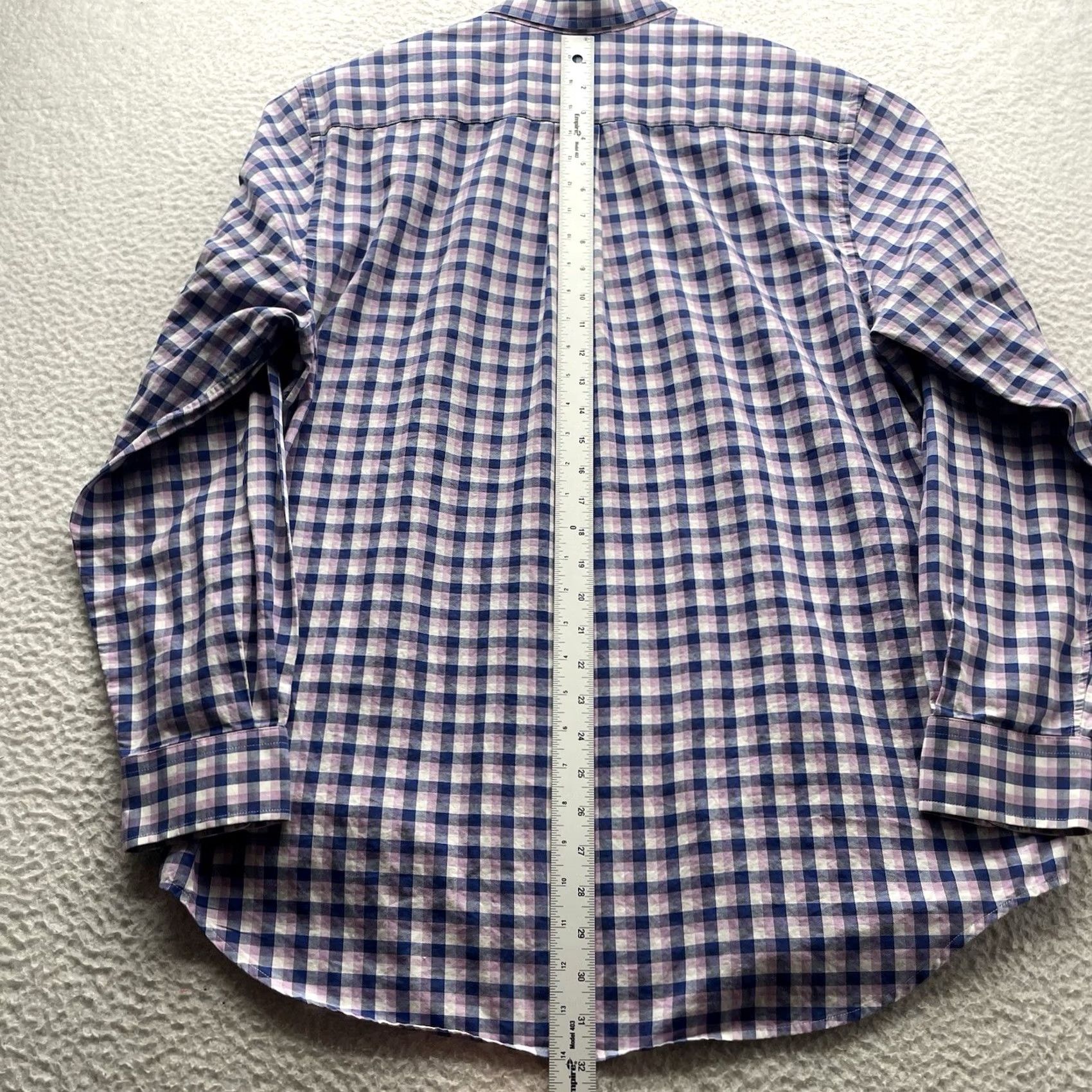Vineyard Vines Vineyard Vines Murray Shirt Mens L Slim Fit Plaid Purple Blue Check - Button-Up, Long Sleeve, Preppy Pattern, Multicolor, Cotton, Regular, Classic Fit Size US L / EU 52-54 / 3 - 6 Thumbnail
