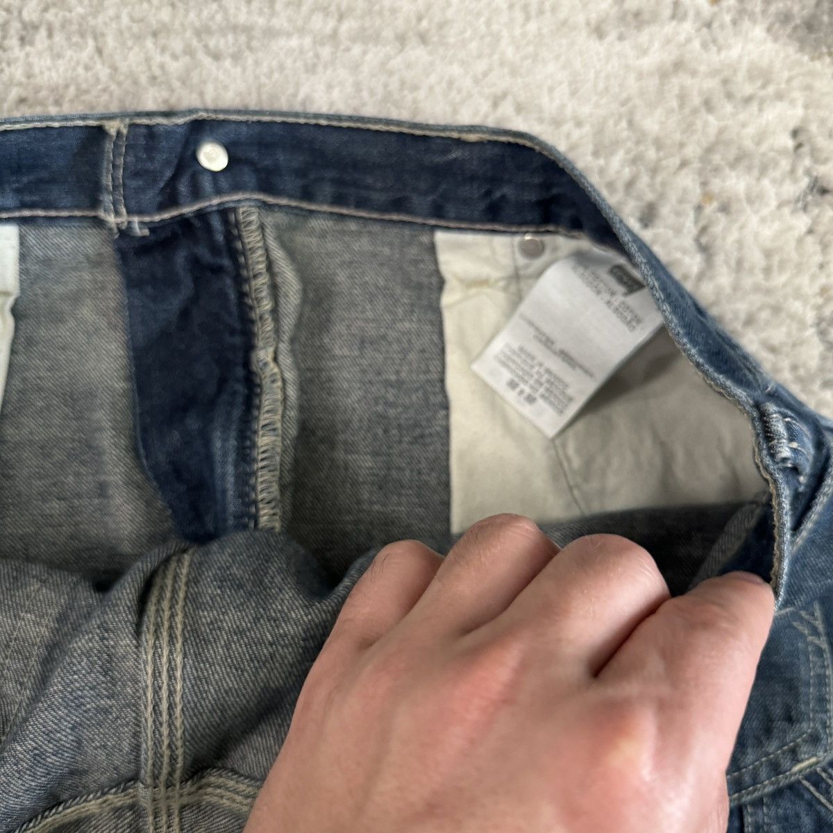 Japanese Brand × Levi's × Vintage Vintage y2k Levi’s Big E Style carpenter jeans Size US 34 / EU 50 - 4 Thumbnail