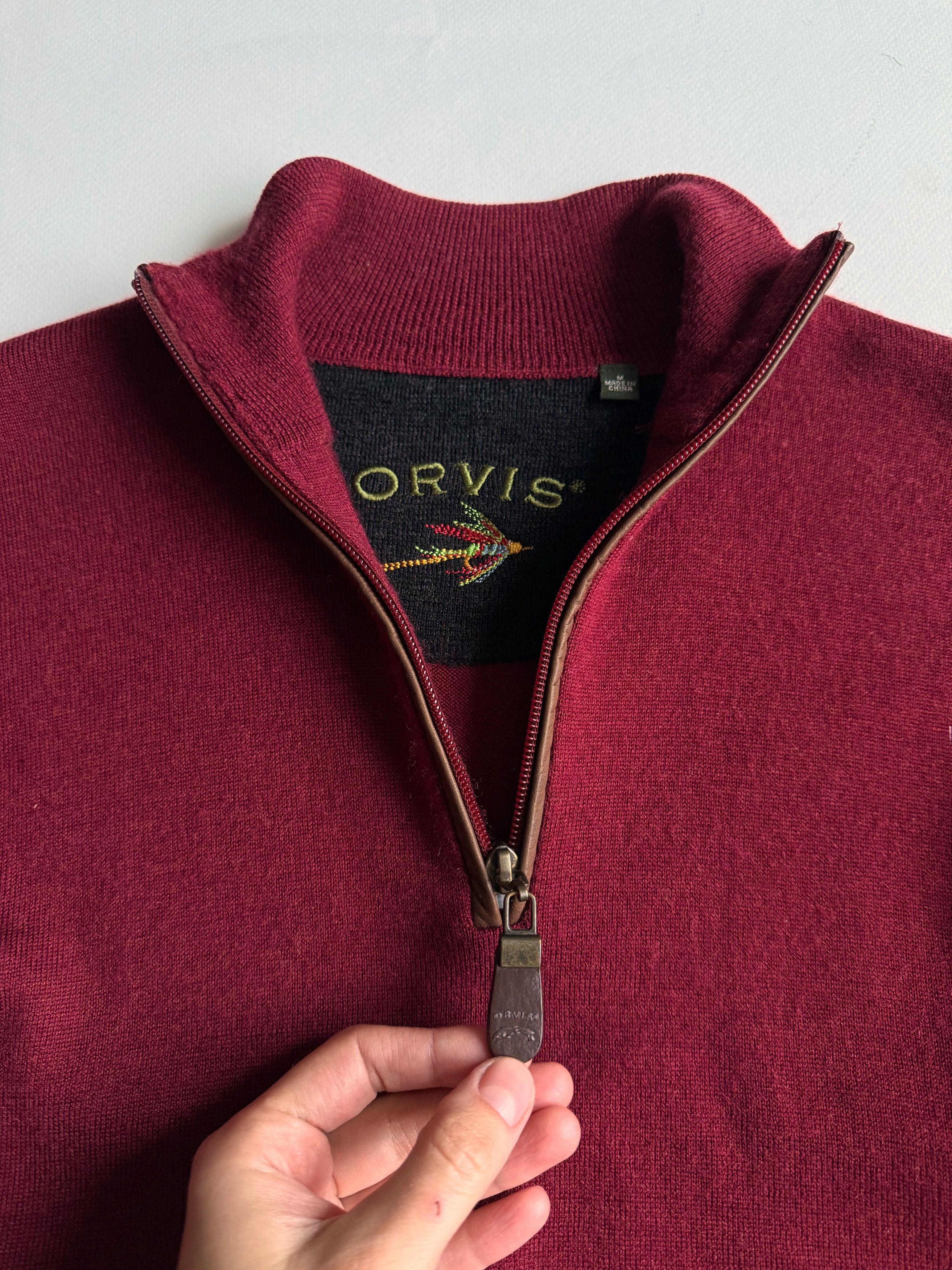 Orvis Men's Orvis Merino Quarter-Zip Sweater (M) Size US M / EU 48-50 / 2 - 2 Thumbnail