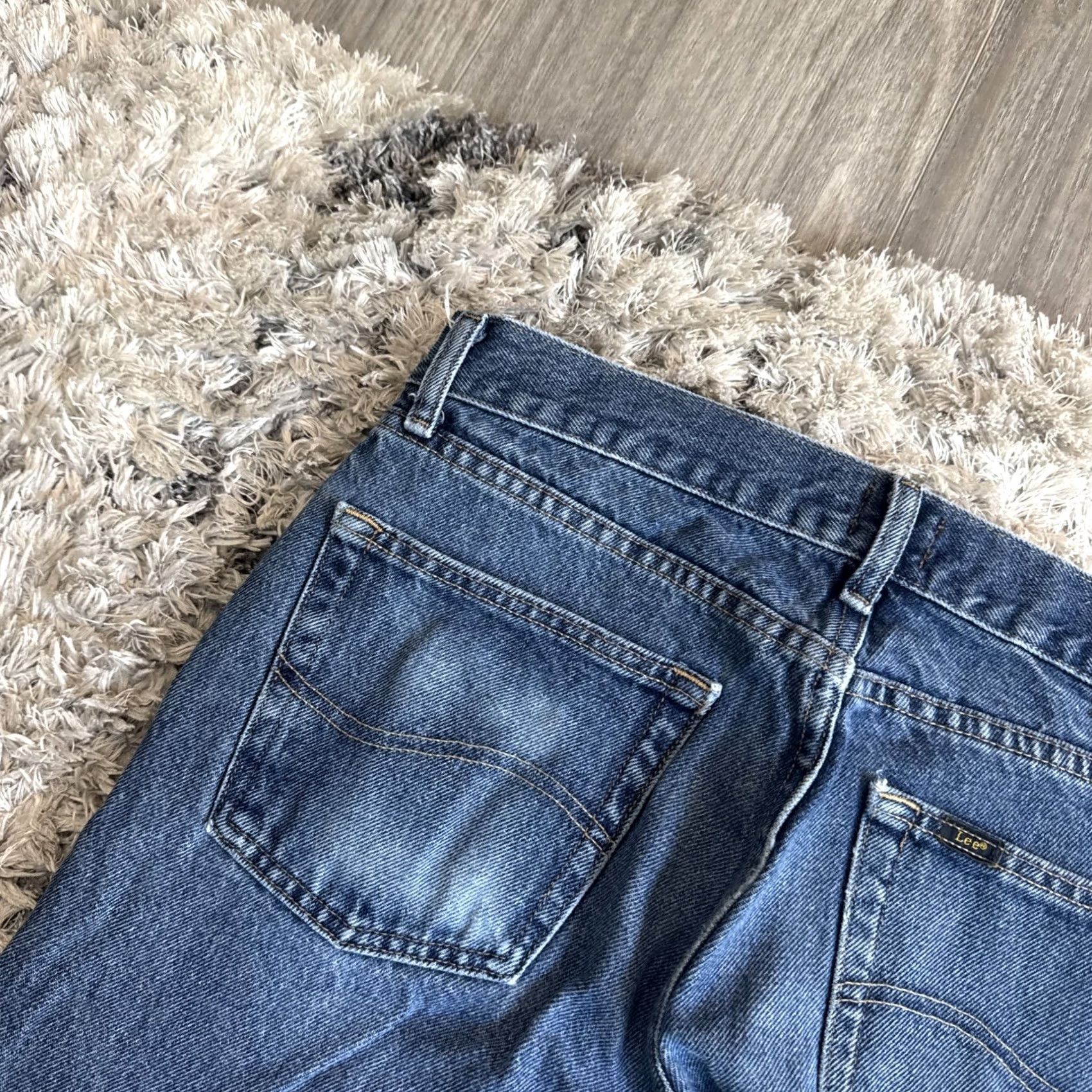 Lee VINTAGE Lee Jeans Men’s Size 33x32 Blue Denim Straight Casual Fit Workwear 00’s Size US 32 / EU 48 - 2 Thumbnail