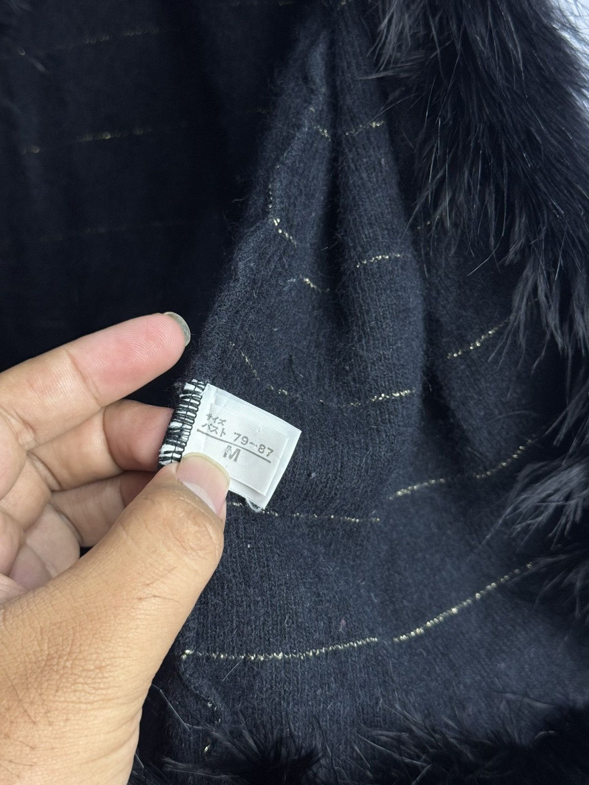Issey Miyake × Japanese Brand × Le Grande Bleu (L.G.B.) LGB Fur Knit Vest Styled Size US M / EU 48-50 / 2 - 6 Thumbnail