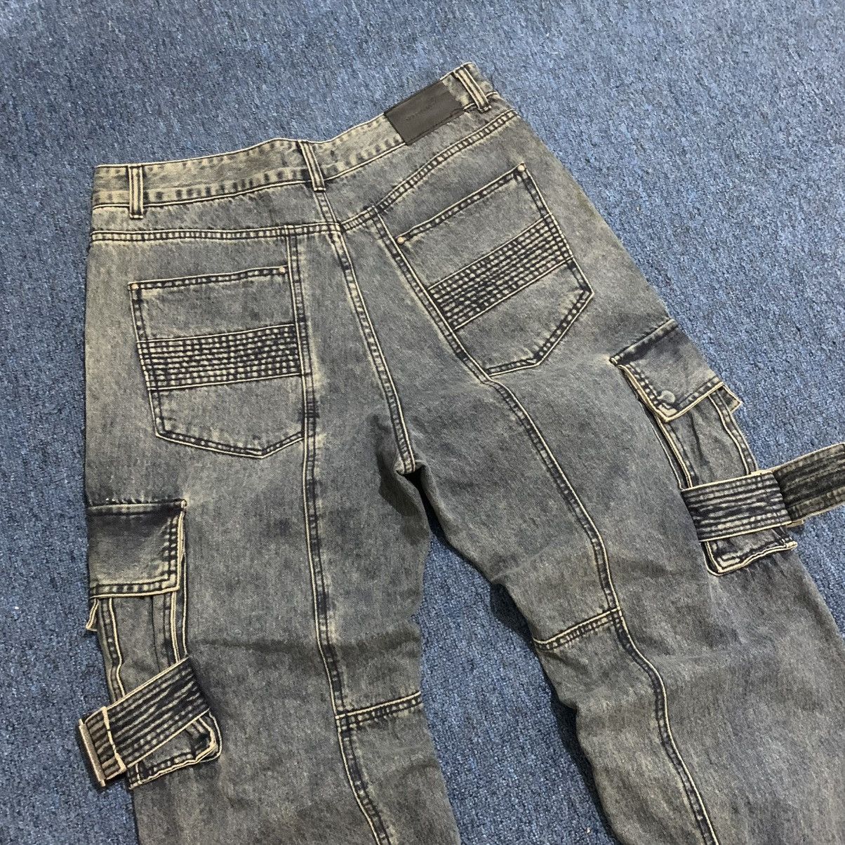 Japanese Brand Vtg denim cargo pants grunge style Size US 35 - 10 Thumbnail